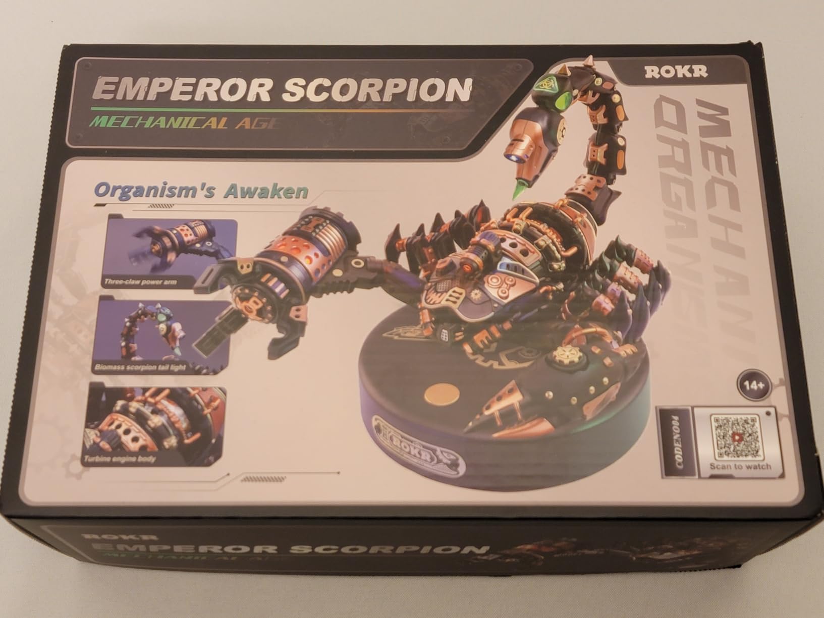 ROKR 3D Metal Model Kits Puzzle for Adults Kids, Steampunk Electric Mechanical Toy, Emperor Scorpion customer photo 1