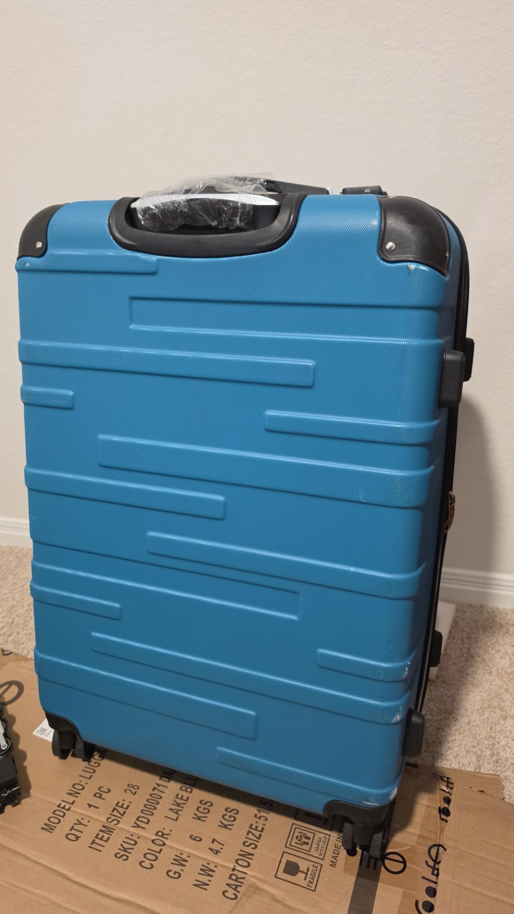 Coolife Hardside ABS Luggage, TSA Lock, Spinner Wheels, 24in Checked customer photo 1