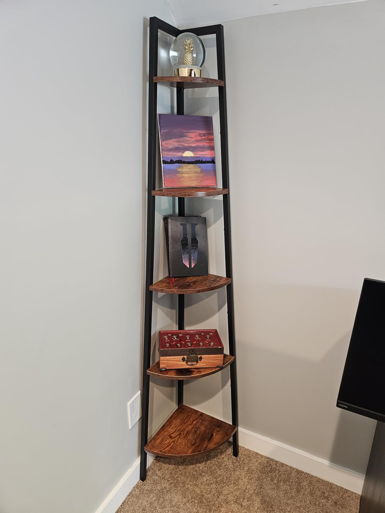 Yoobure 5-Tier Corner Shelf Stand- 67.5