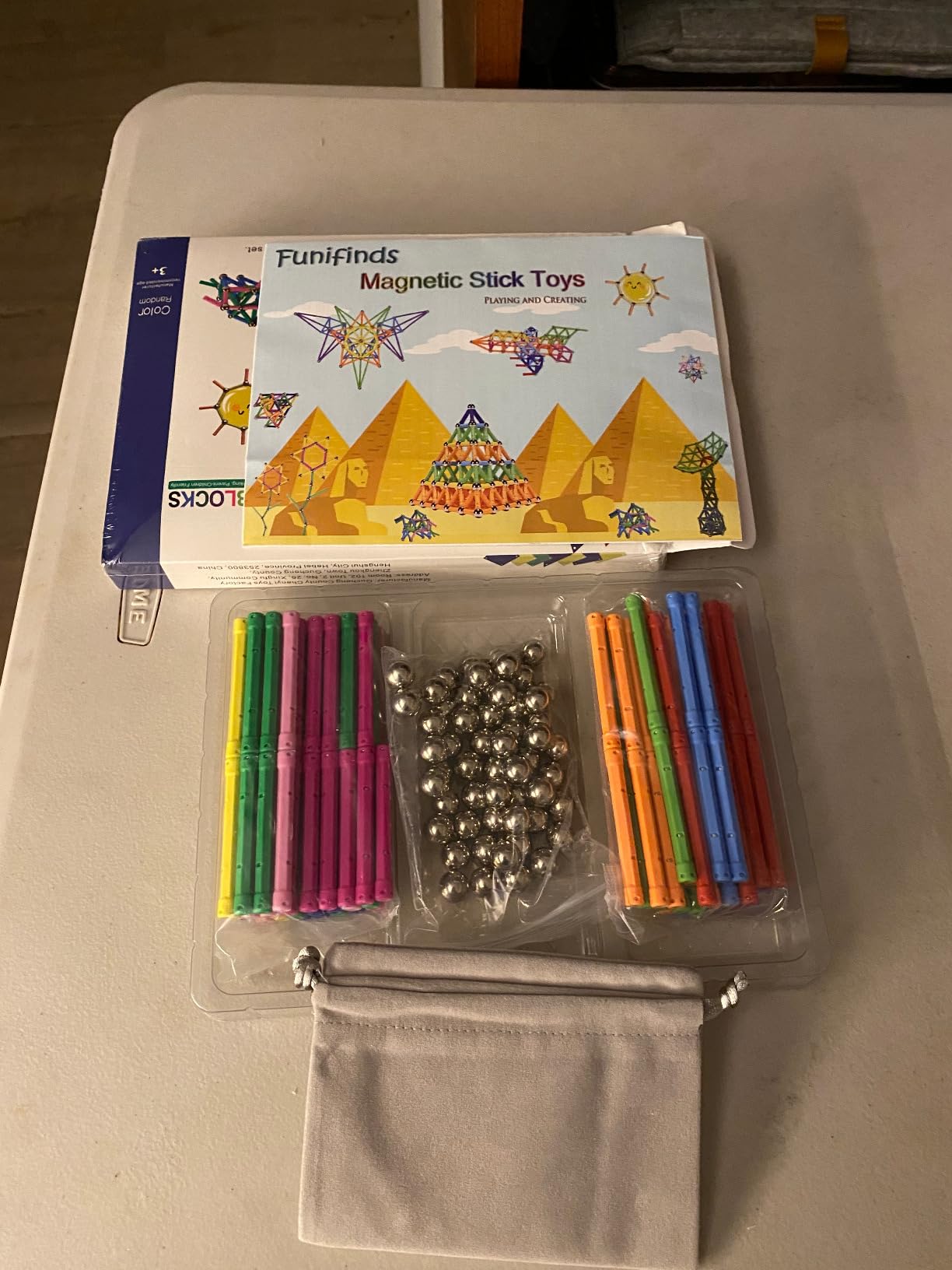 165PCS Magnetic Building Blocks Toys, 2.3