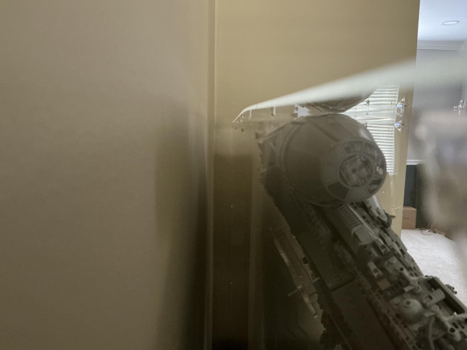 Display Case for Lego 75192 Millennium Falcon, 34.64x15.35x22.83 (88x39x58cm), Protect Your Collectibles from Dust with a Clear Showcase customer photo 1