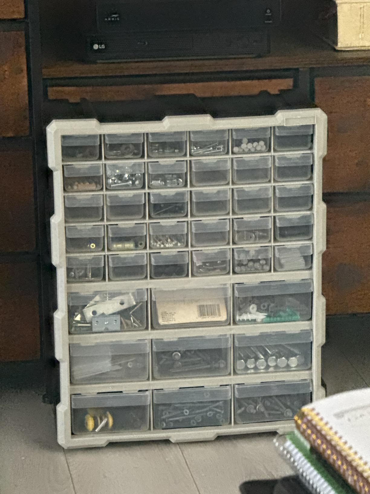 Stalwart 39-Drawer Plastic Small Parts Organizer, Black | Desktop, Tabletop, or Wall Storage Drawers for Organizing Hardware, Crafting Supplies, Garage, or Classroom customer photo 1