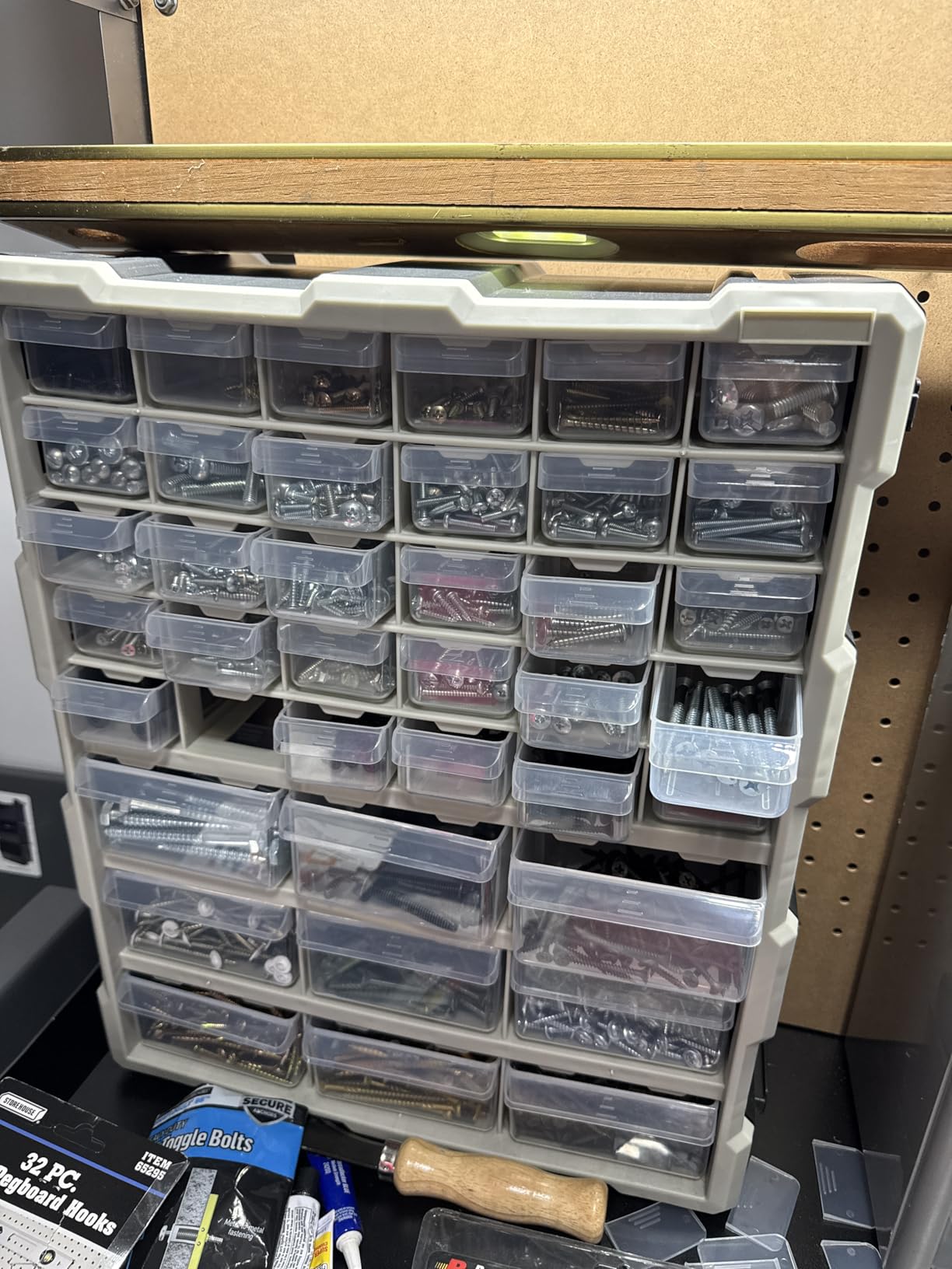 Stalwart 39-Drawer Plastic Small Parts Organizer, Black | Desktop, Tabletop, or Wall Storage Drawers for Organizing Hardware, Crafting Supplies, Garage, or Classroom customer photo 2
