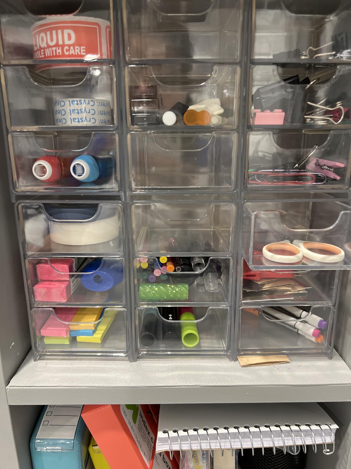 Small Desk Organizer with Drawer, Desktop Organization for Office Supplies, Jewelry Storage Box customer photo 1