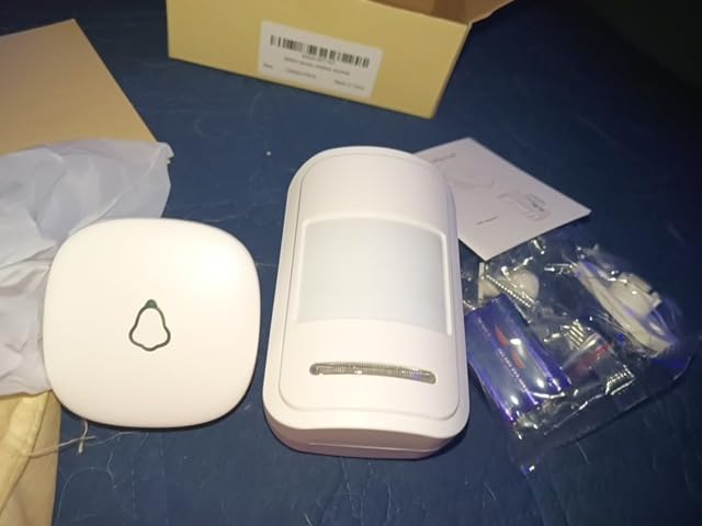 Motion Sensor Door Chime, METAK Wireless Motion Detector Alarm Indoor, White | PIR Bell for Business When Entering/Home Doorway/Store Entrance/Garage Security, Pet/Elderly/Dementia Monitoring Entry Buzzer customer photo 2