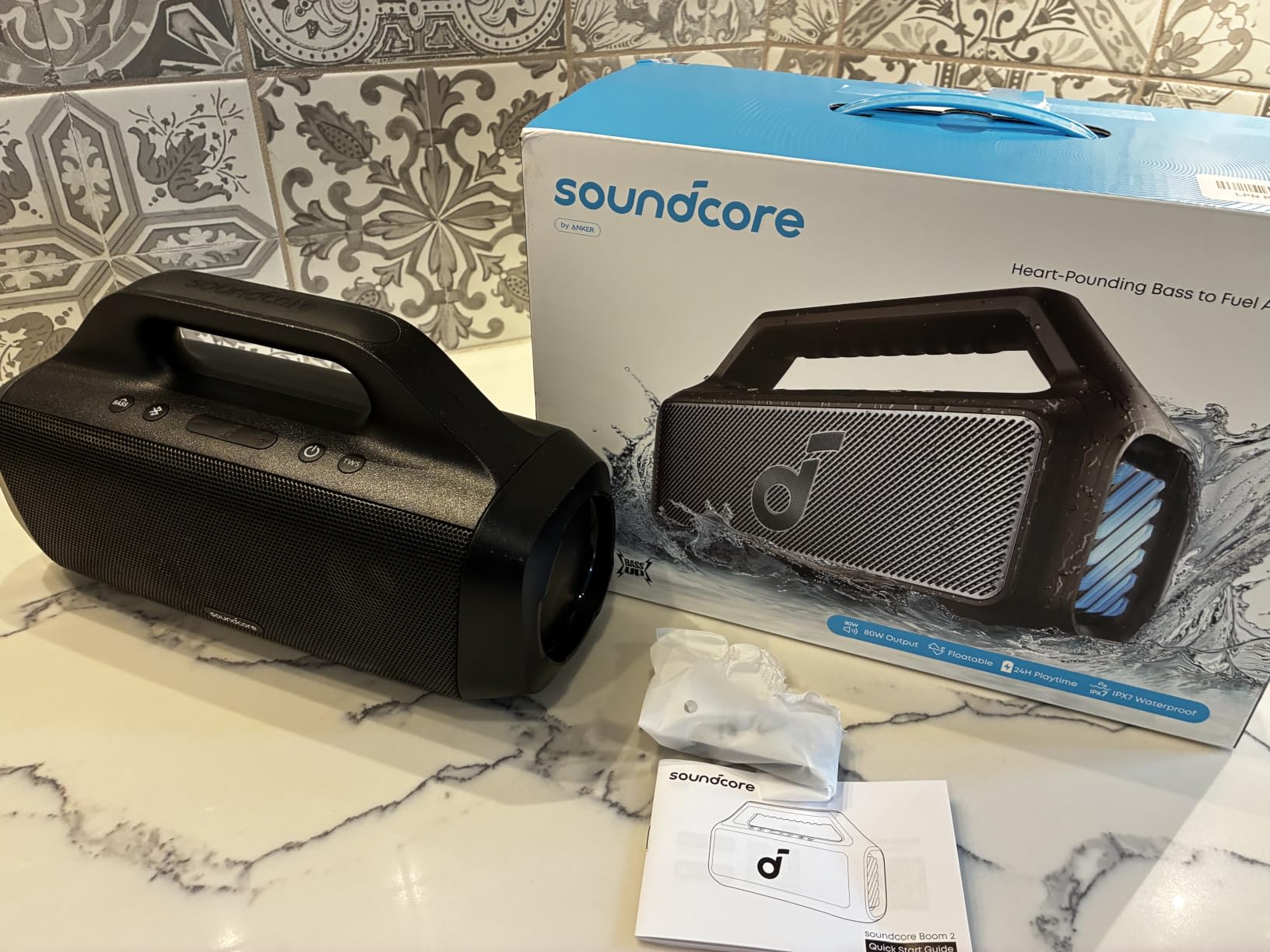 Soundcore Boom 2 by Anker, 80W Outdoor Bluetooth Speaker, 24H Playtime customer photo 2