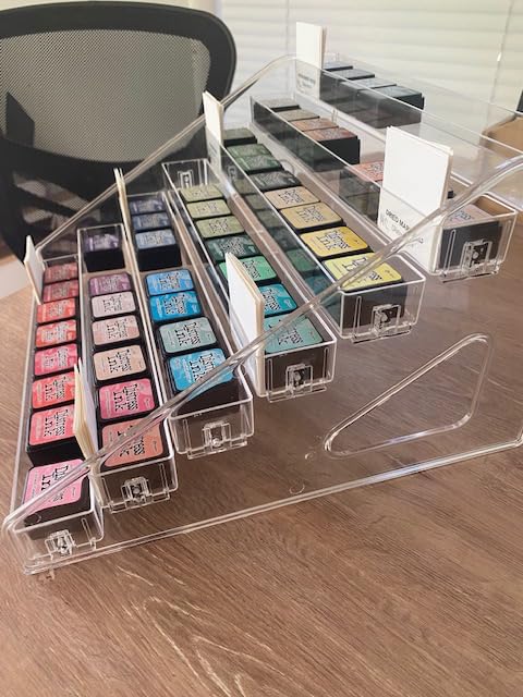 Vowcarol Clear Paint Organizer, Miniature Paint Holder 7 Layers Paint Storage Rack, Craft Paint Organizer Rack customer photo 2