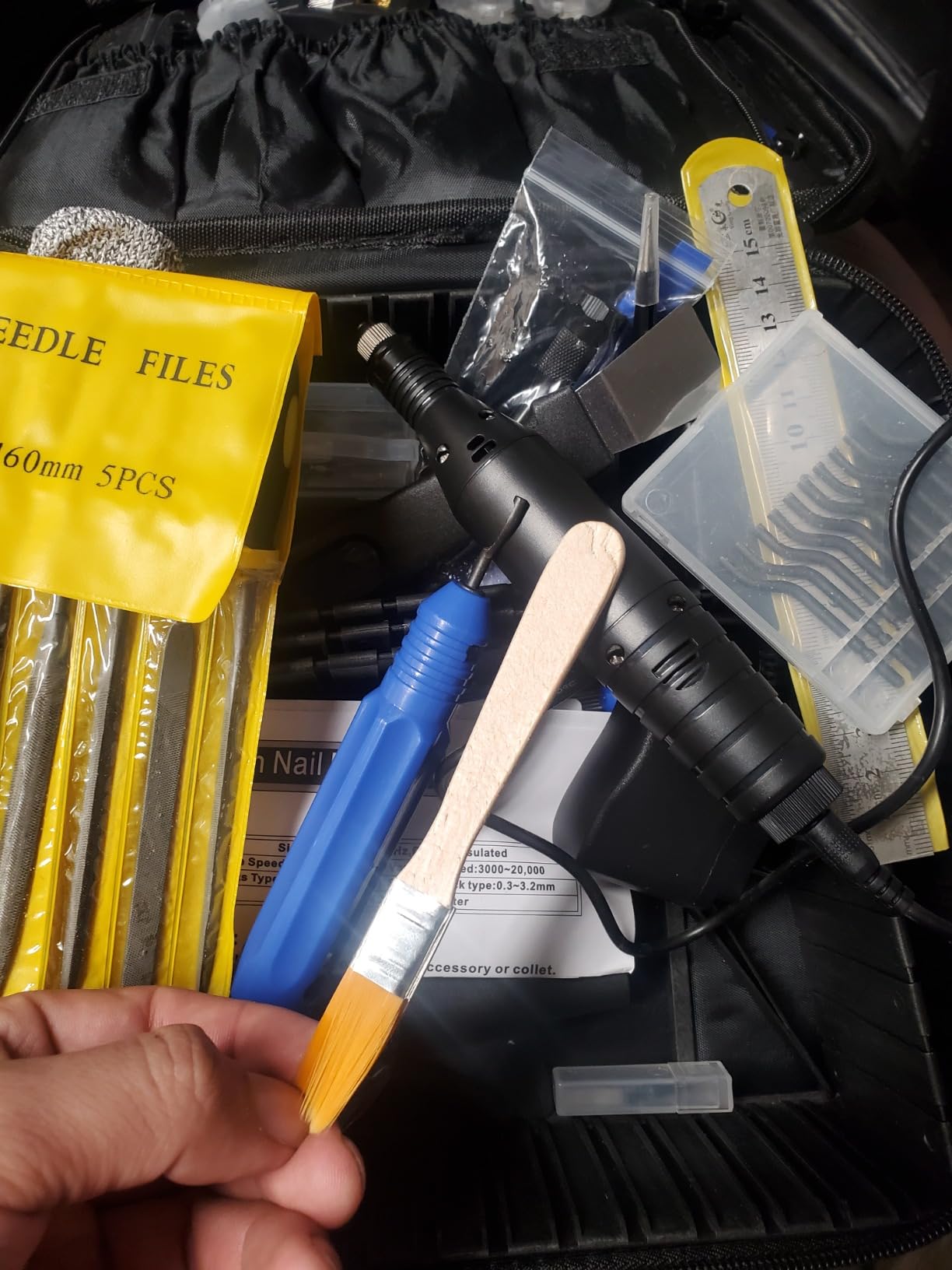 124Pcs 3D Printing Accessory Tools with Tool Bag for Remove/Trim and Finish 3D Print Includes Deburring Tool, Nozzle Cleaning, Removal Scrapers, Finishing Tools, etc. customer photo 1