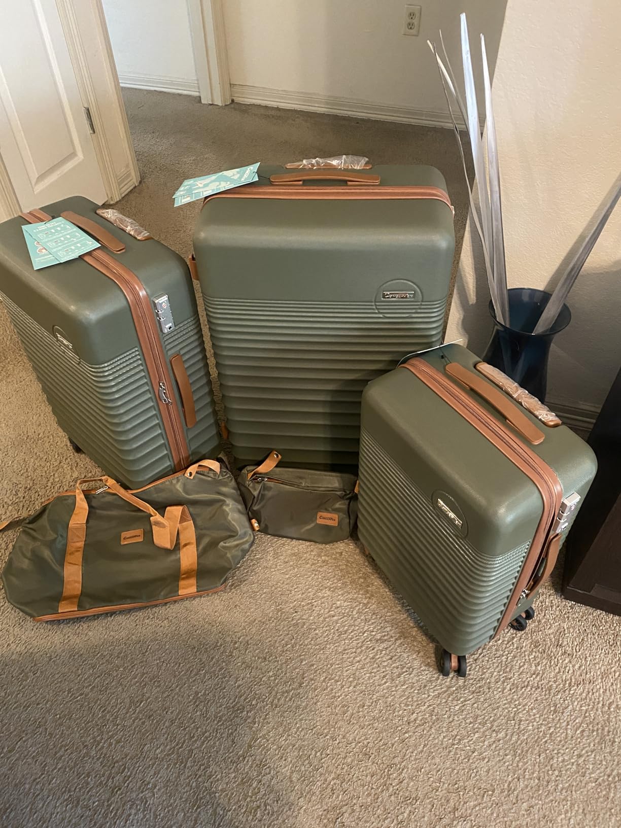 CONCEPTEN Luggage Sets 5 Piece, ABS+PC Hardshell Suitcases with Wheels customer photo 1