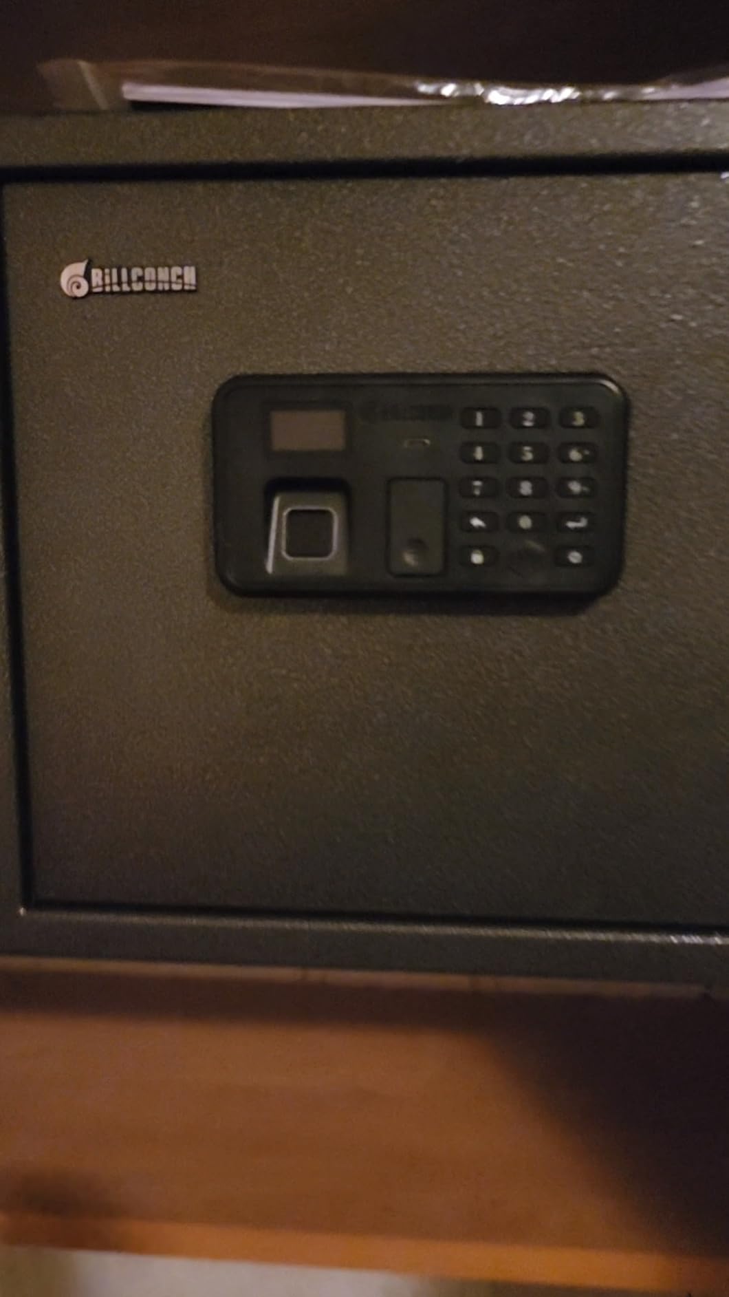 BILLCONCH Biometric Gun Safe for Multiple Handguns Quick Access Pistol Safe | 0.9 Cu Ft Lock Box for Nightstand. Unlock by Fingerprint, Keypad, App or Key. Voice Guide, Silent Mode, LCD Display. customer photo 2