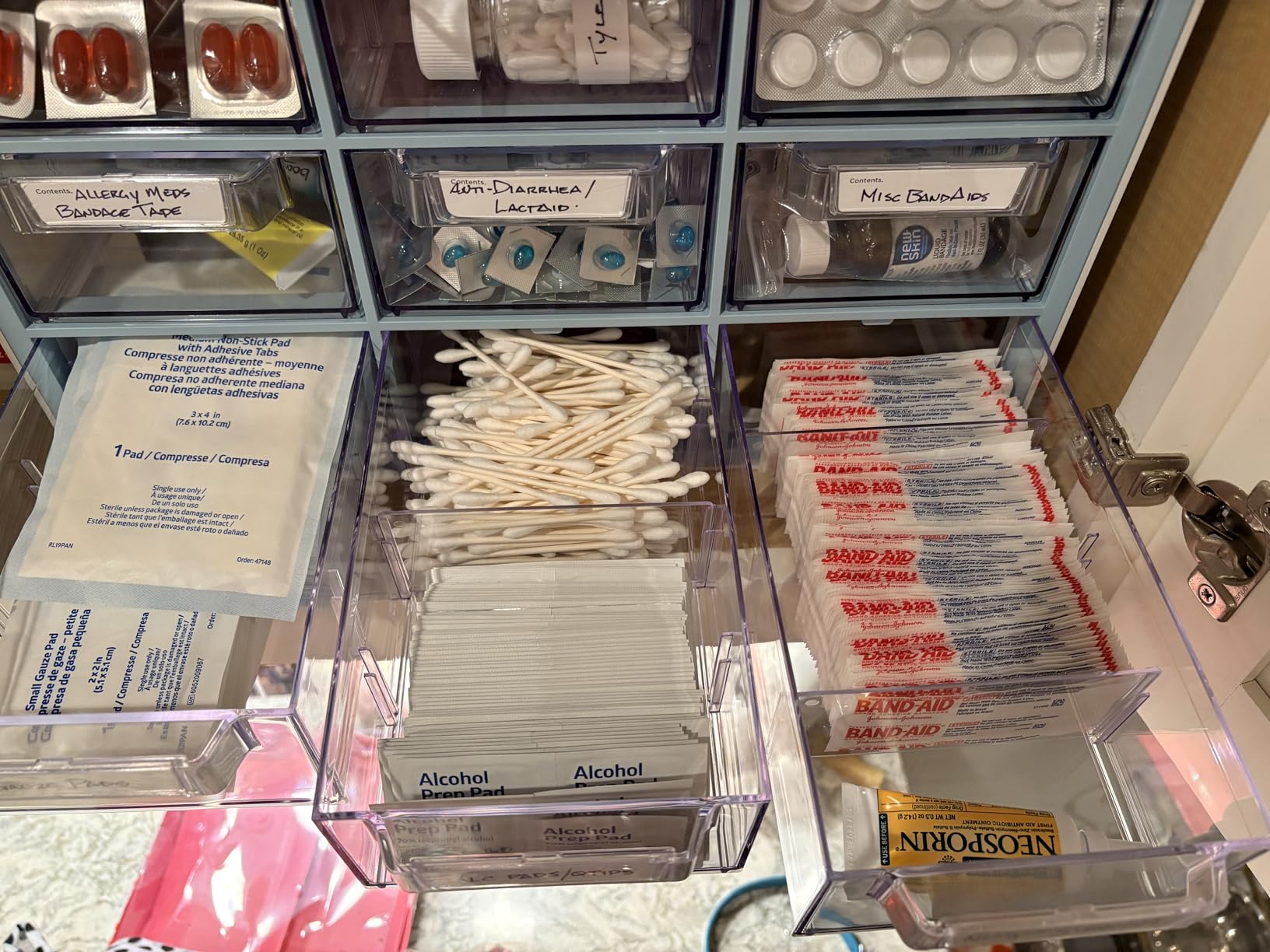 Blue Ginkgo 12-Drawer Storage Cabinet Organizer, Grey, Made in Korea - Stackable. Adjustable. Easy Visibility. customer photo 2