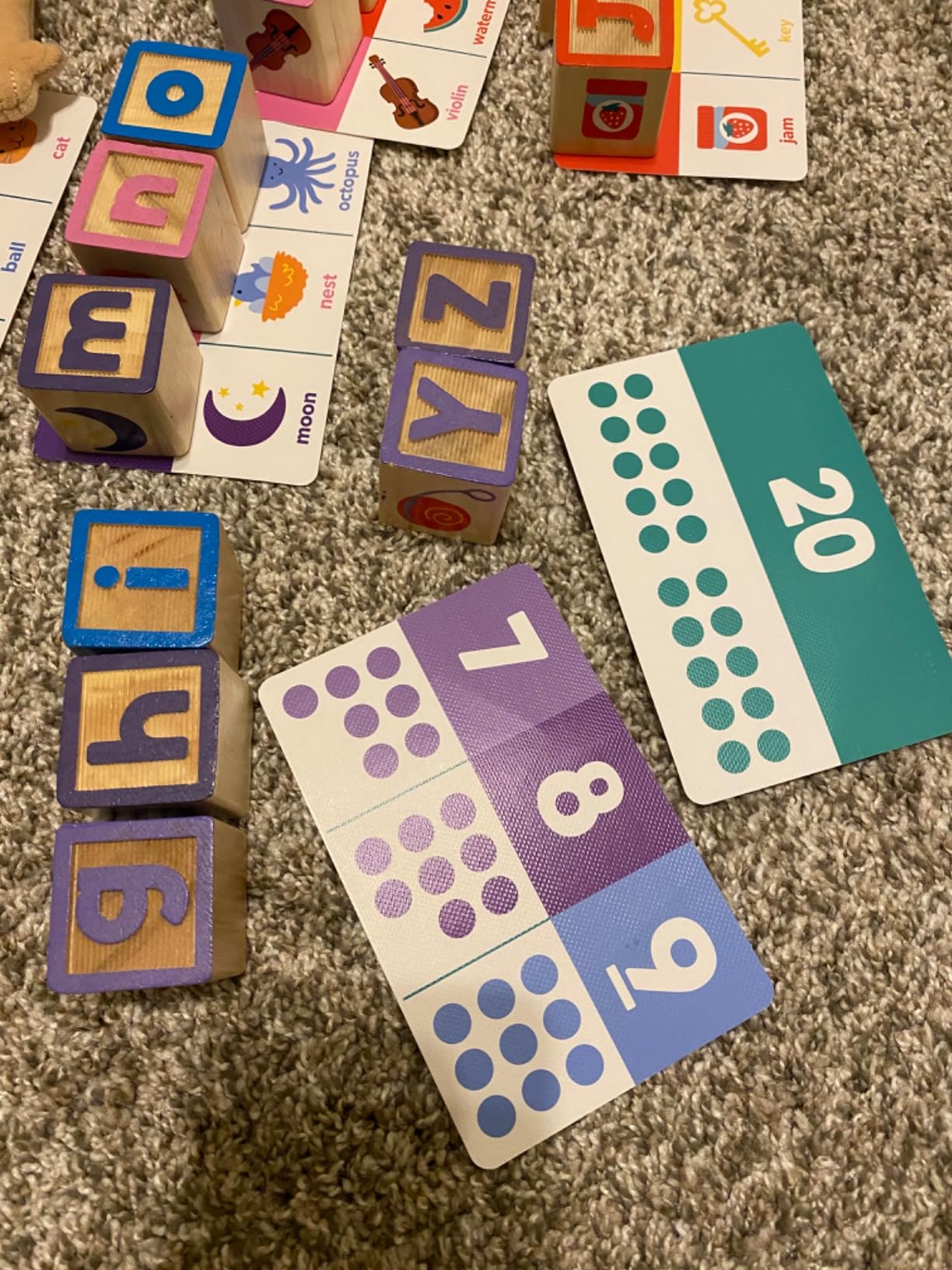 Melissa & Doug Ms. Rachel Letter, Number, and Game Wooden Learning Blocks with Activity Cards for Girls and Boys Toddlers Ages 18 Months+ - FSC Certified customer photo 1