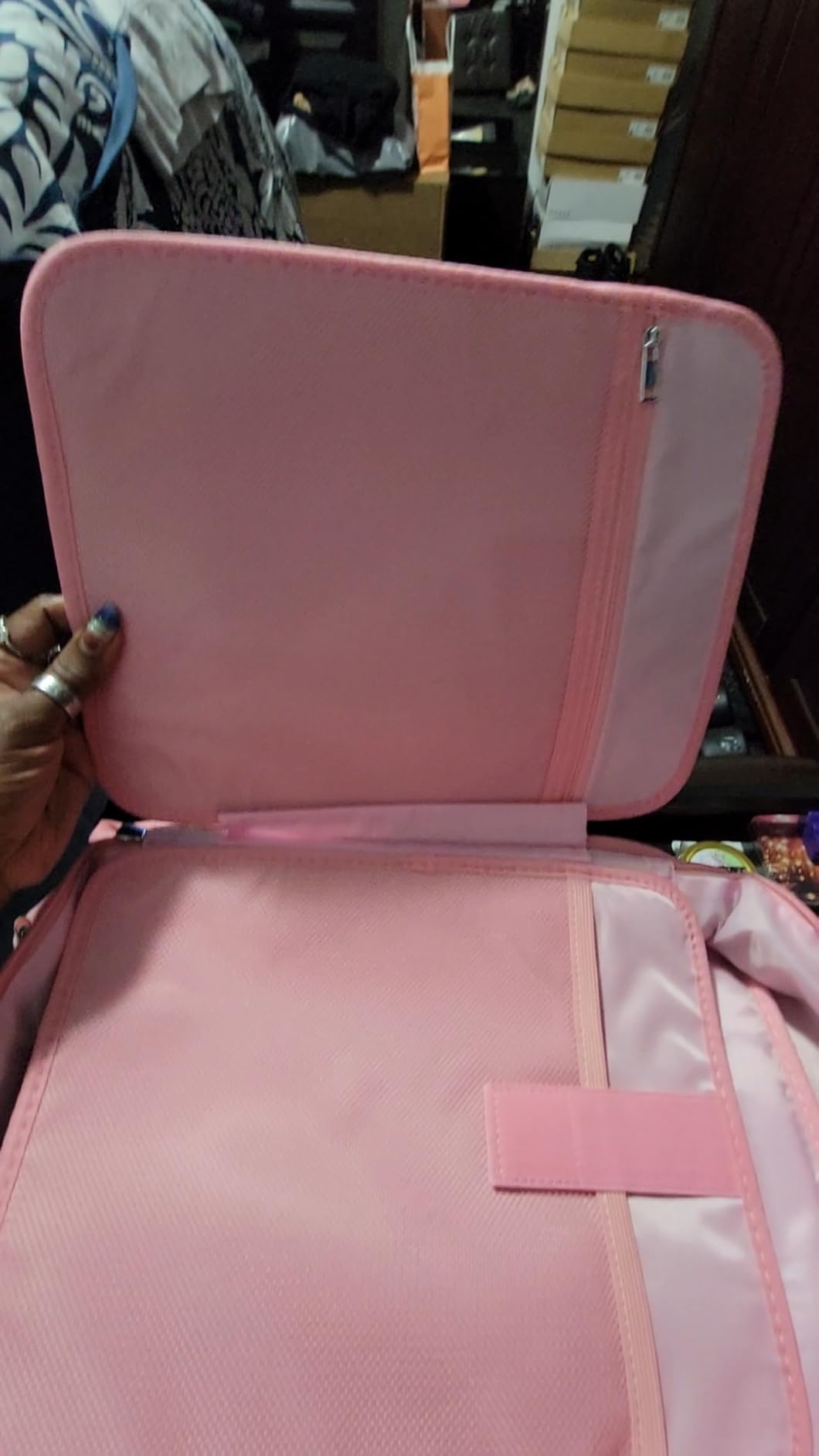 BALEINE Fireproof Document Box with Lock, Waterproof Fire Safe File Bag, Combination Lock customer photo 2