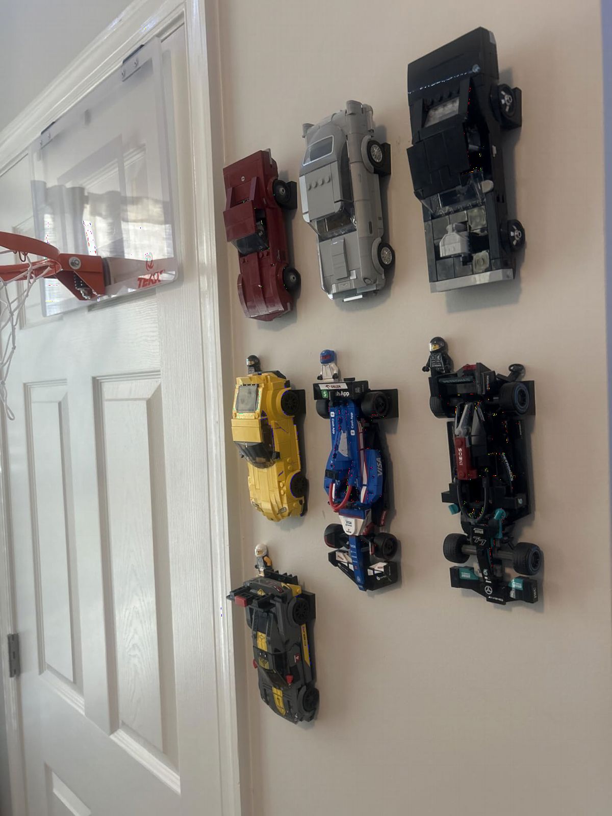 12PCS Wall Mount for Any Lego Speed Champions Sets Wall Bracket for Lego Speed of Champions with a Base for The Pilot,Wall Mount for Brick Cars and Figure Black customer photo 1