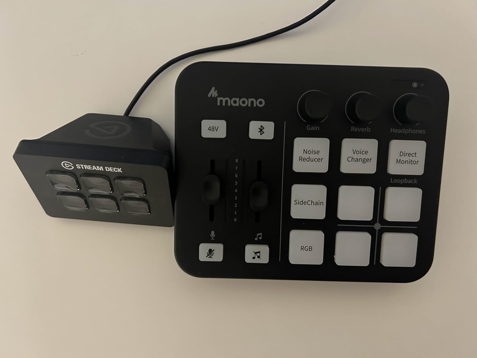 MAONO G1 Neo Gaming Audio Mixer Audio Interface with XLR Input & 48V | RGB, Bluetooth, 4 custom soundpads, live streaming, podcasting, voice effects, PS5, TikTok live, PC streams, gamers, creators customer photo 2