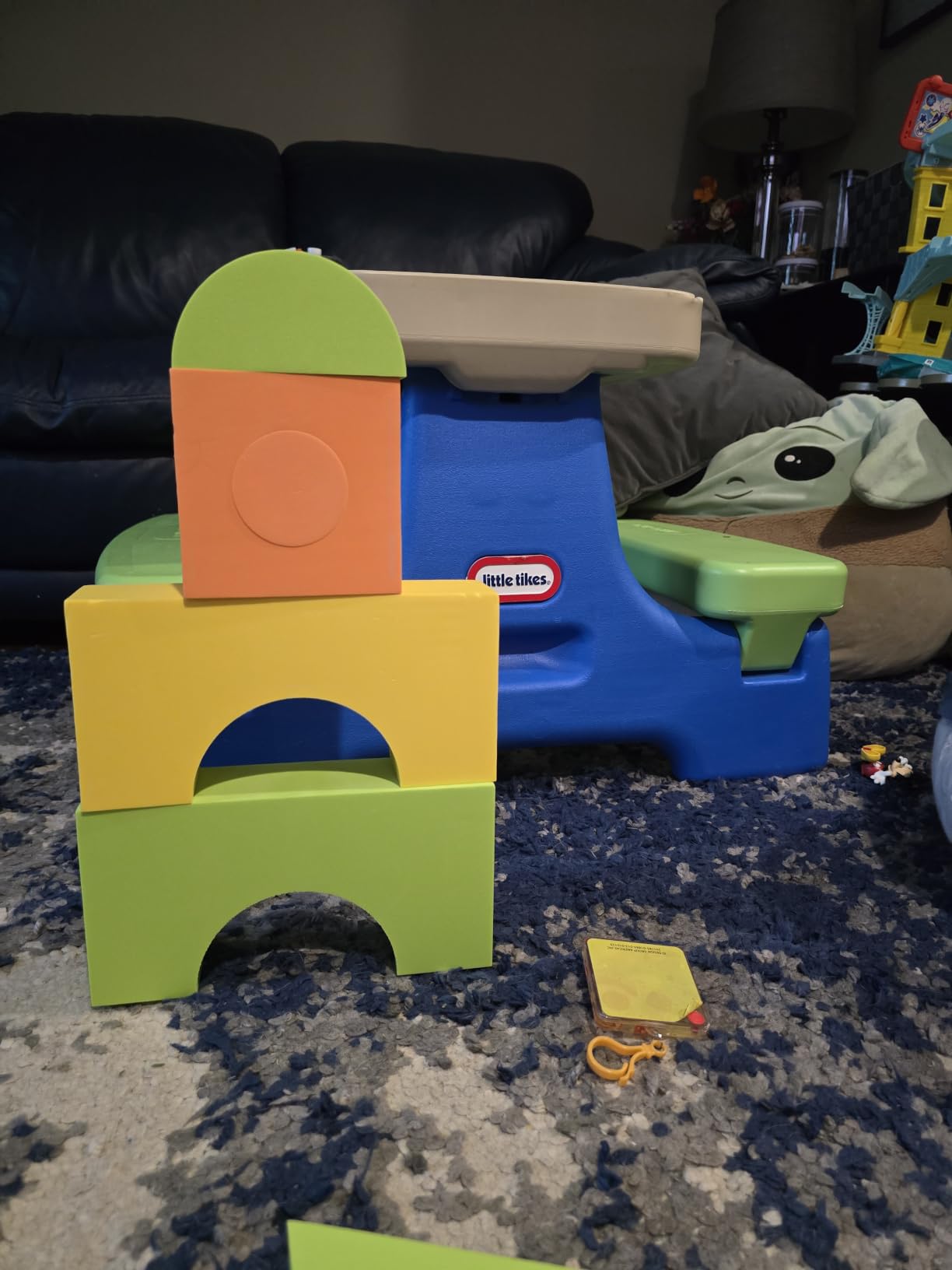 34 Large Foam Blocks for Toddlers - Stacking Soft Blocks for Kids Set | Giant EVA foam building blocks for kids - 34 soft colorful shapes to stack, with storage bag for daycare, preschool, or home customer photo 1