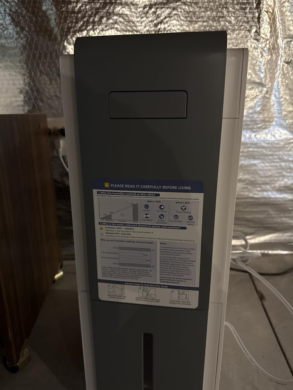 AEOCKY 5500 Sq.Ft Energy Star Most Efficient 2025 Dehumidifier Max 80Pint/D customer photo 2