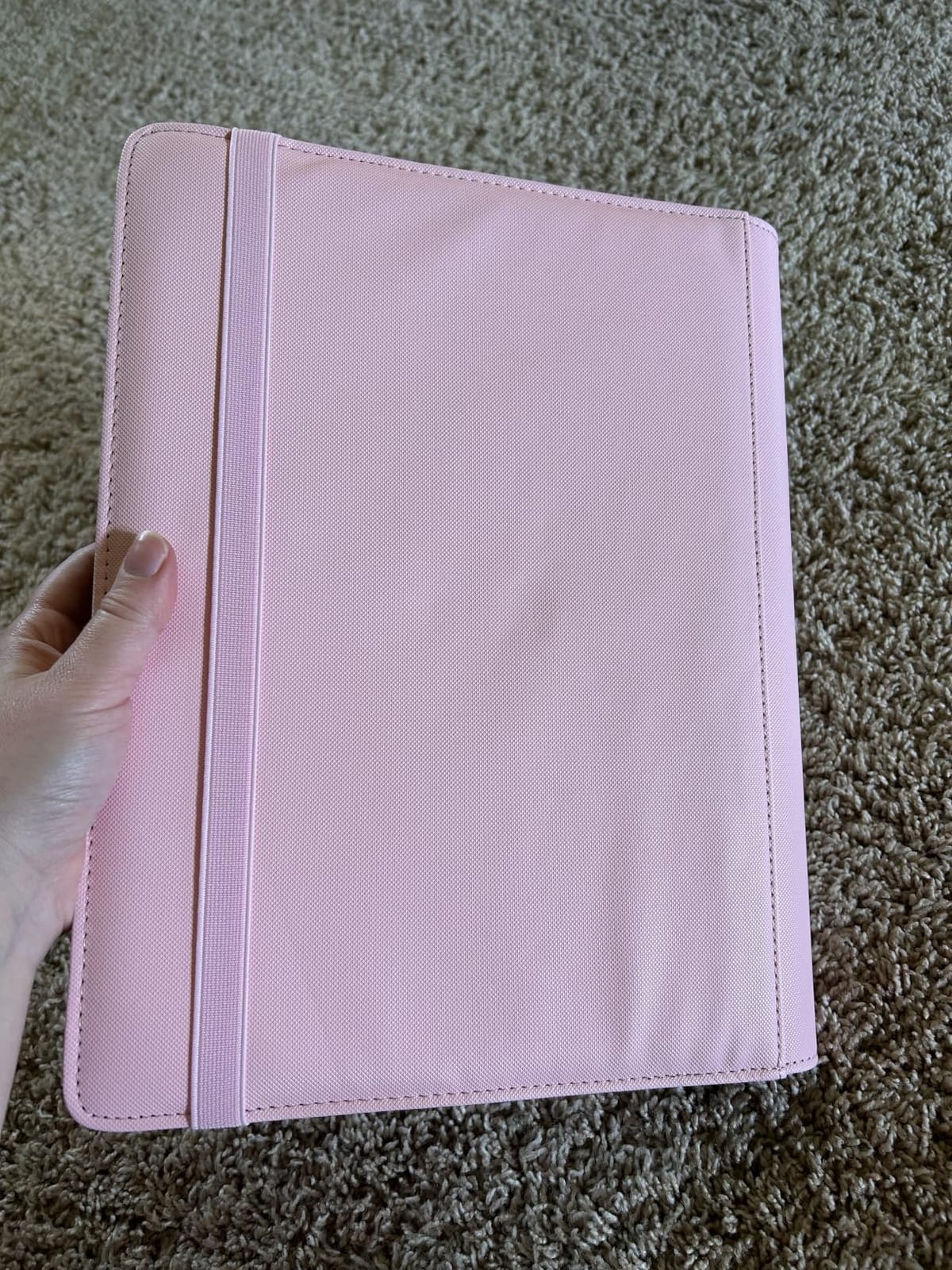 Premium 9 Pocket Card Binder for 540 Card, Fabmaker PU Trading Card Binder | Sturdy Card Collection Album, Side-Loading, Sleek Card Holder Folders for Game Cards & Sports Cards, Pink customer photo 1