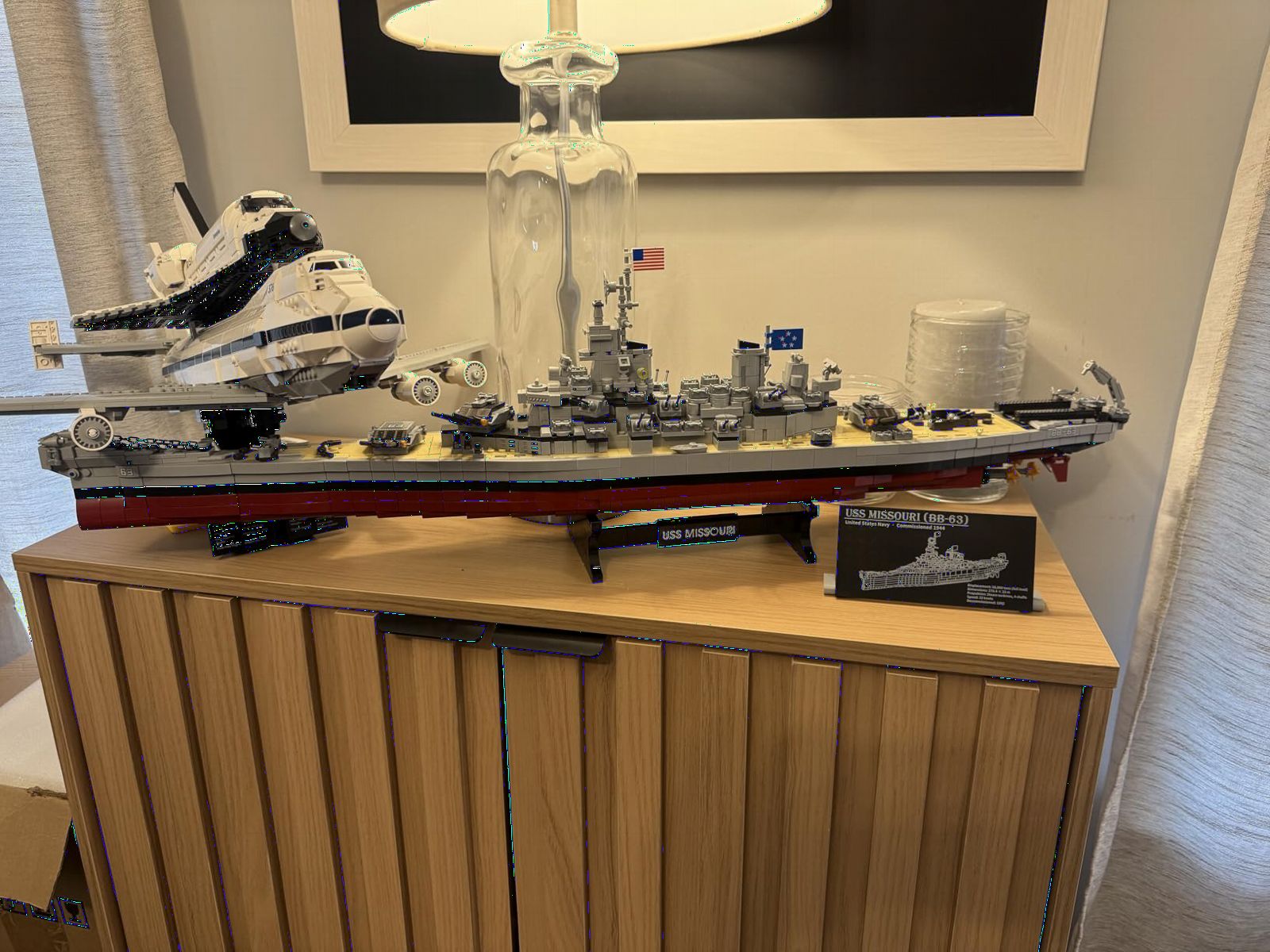 MISINI M6320 Military Series World War II Battleship Building Kit, 2228 Pieces USS Missouri Battleship, Toy Gift Ship Building Block Set for Adult Collection(Iowa-Class Warship) customer photo 2