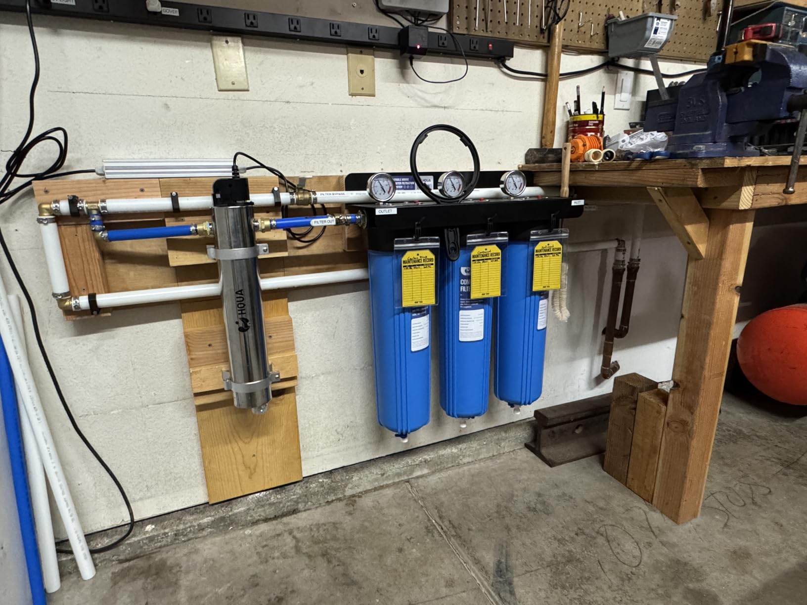 WF3-01 3-Stage Whole House Water Filtration System, Reduces Heavy Metals (Lead, Mercury, Arsenic, Cadmium, Chromium), Chlorine, Sediment, Odor, and VOC’s customer photo 1