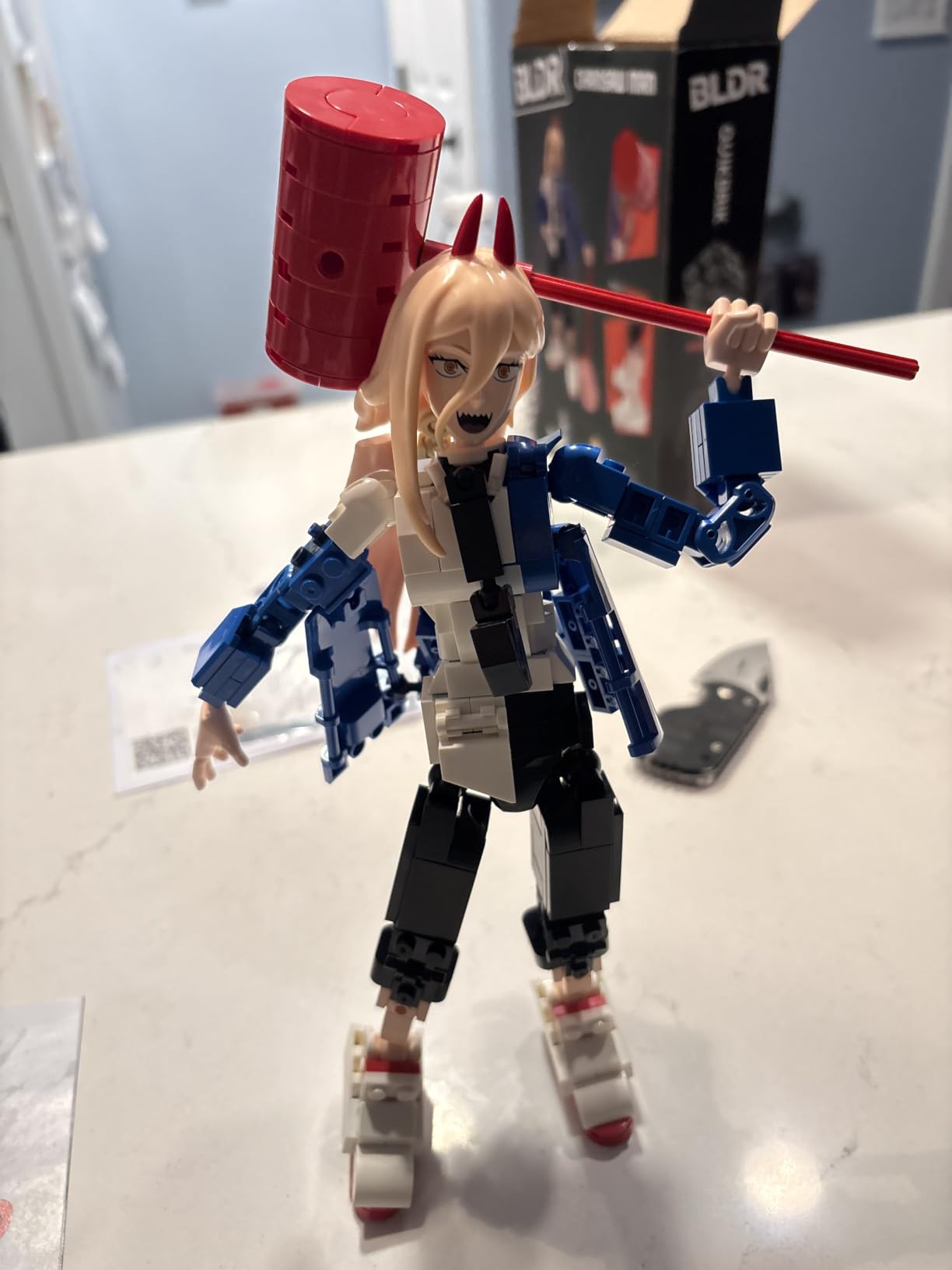 Jujutsu Kaisen Yuji Itadori Building Set - 9.5-Inch Buildable Articulated Action Figure, 0039 customer photo 2
