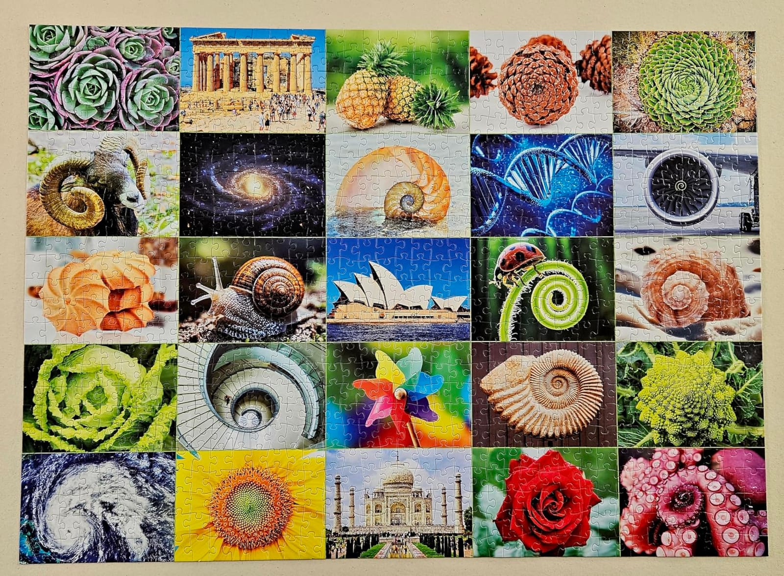 BenBen Puzzles for Adults 1000 Pieces, 56 Famous World Scenic Landmarks | Travel Landscape Patterned Back Challenging Puzzle, Thick Cardboard Pieces, Snug Fit, Ideal for Family Game Night, Home Décor customer photo 1