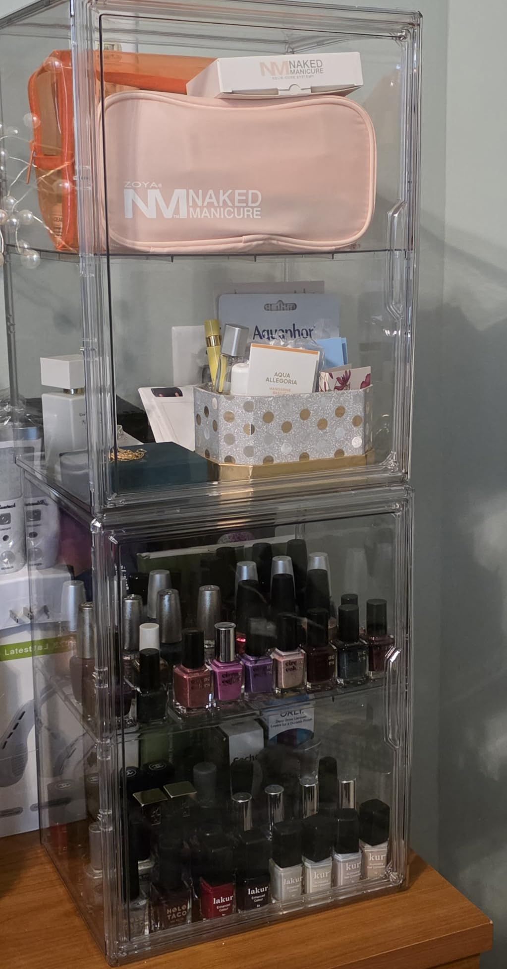 Acrylic Box Display Case, Clear Plastic Stackable Storage Bins with Magnetic Attraction Lid, Showcase for Cosmetic, Large Figures Collectibles (5 Pack, X-Large) customer photo 2