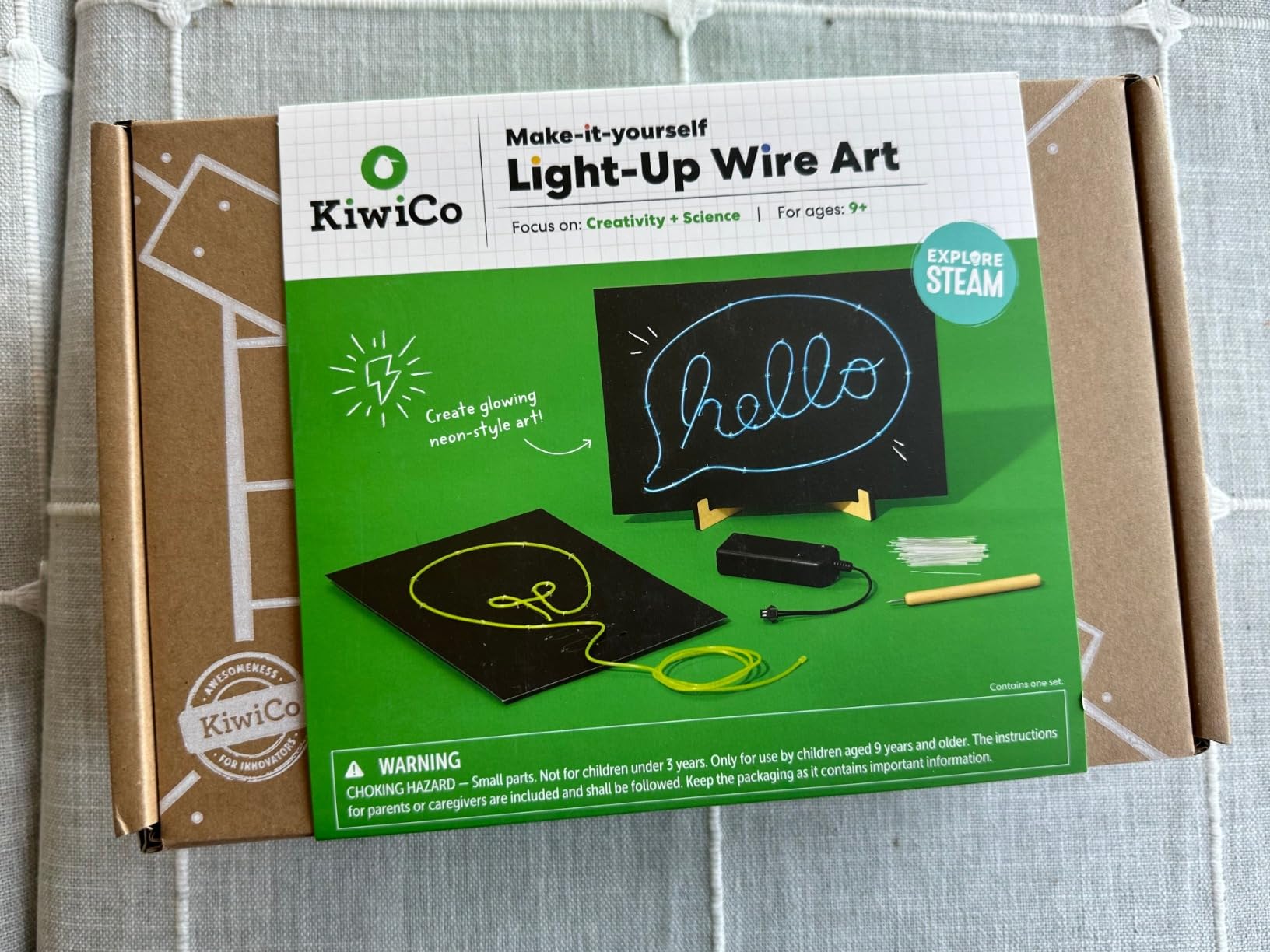 DIY Light-Up Wire Art STEM Kit, Ages 9+ - Electroluminescent Neon Sign Gift for Kids | Includes Battery Packs & Templates | Educational Science & Engineering Craft customer photo 1