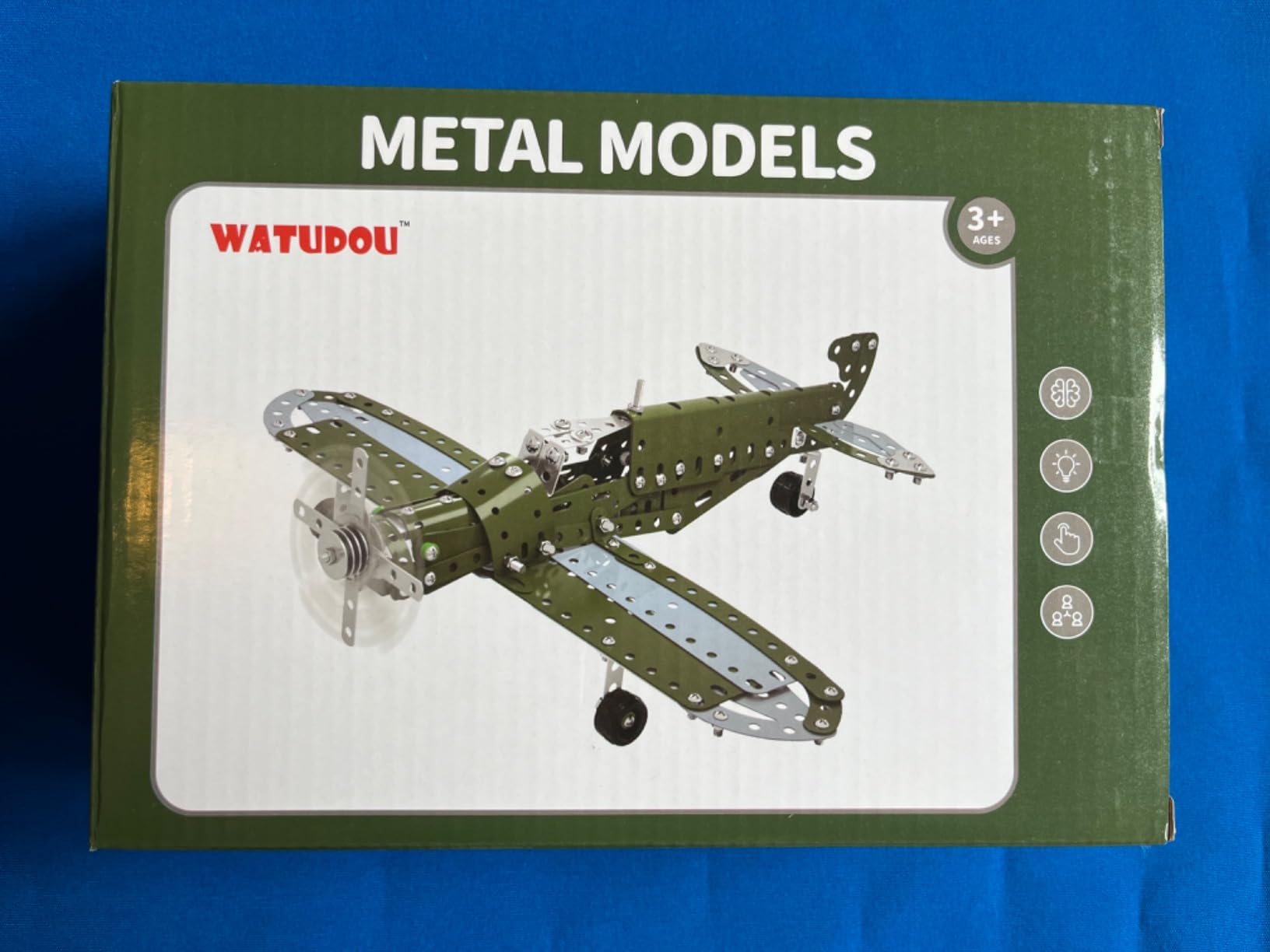 Model Airplane STEM Building Projects Toys - DIY Building STEM Projects Toys for Kids Boys Girls Ages 8-12-16, Assembly Science Kit Model Plane Birthday Gift Toys for Kids Boys 8 9 10 11 12 Years Old customer photo 1
