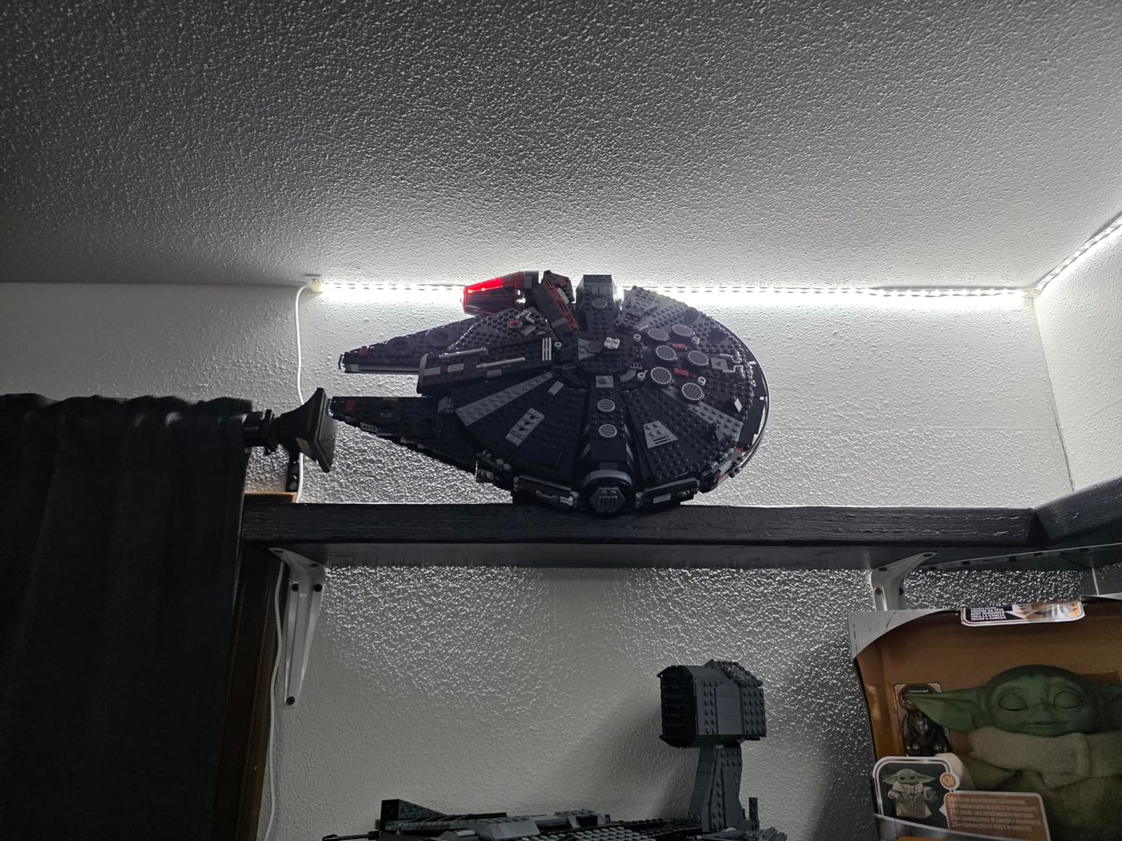 Display Stand for Lego Millennium Falcon 75389 75257, Upgraded Bracket for The Dark Falcon 75389, Strong Construction Stand Building Set with Clearer Instructions for Fans, Adults, Kids customer photo 2