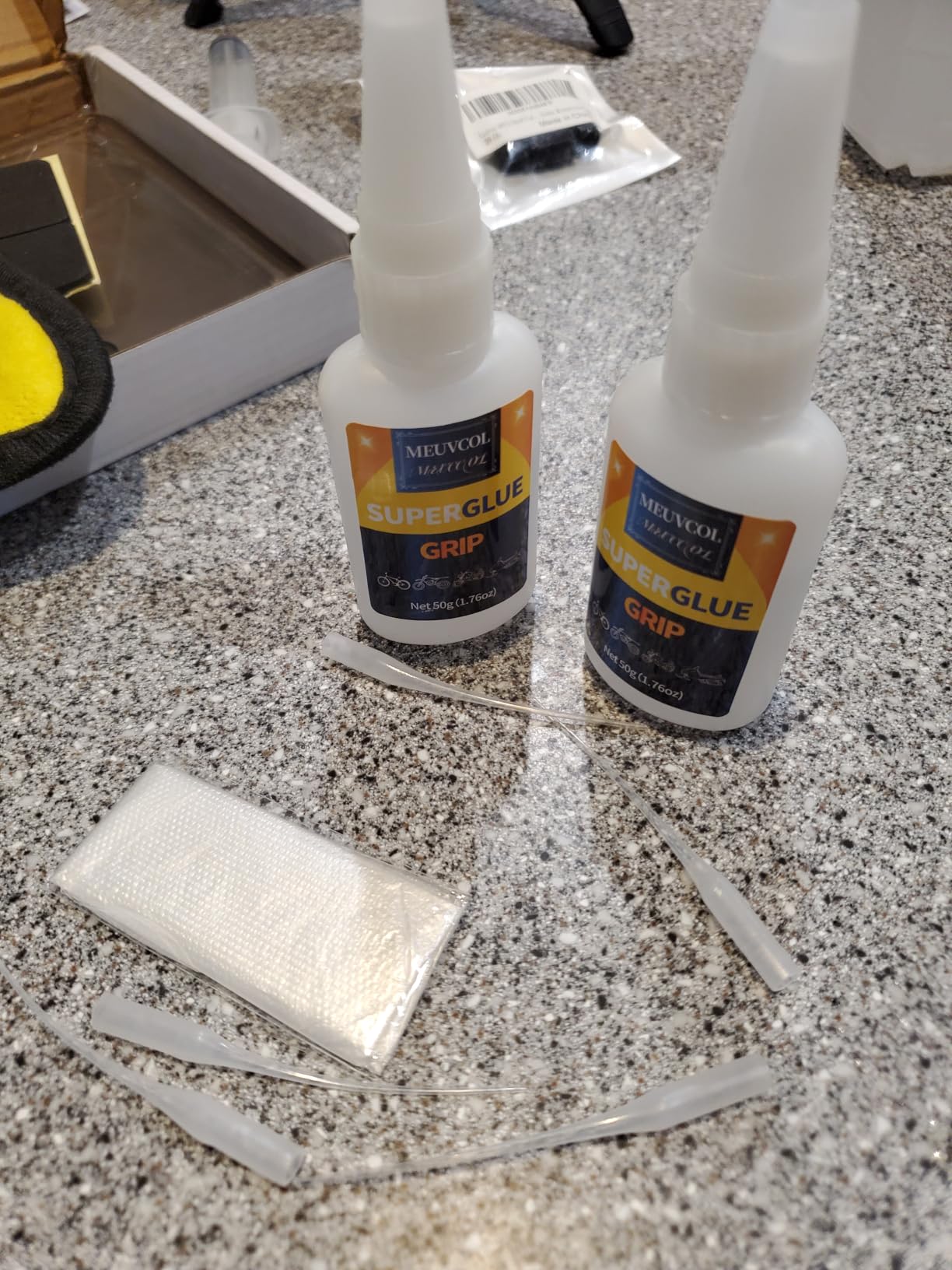 Super Glue for Plastic 100g, Plastic Glue for Legos,Model, 3D Printing Repair & Miniatures, Fast Drying Heavy Duty Adhesive for PLA, ABS, PVC, Acrylic, Car, Includes 6 Precision Micro-Tips customer photo 1