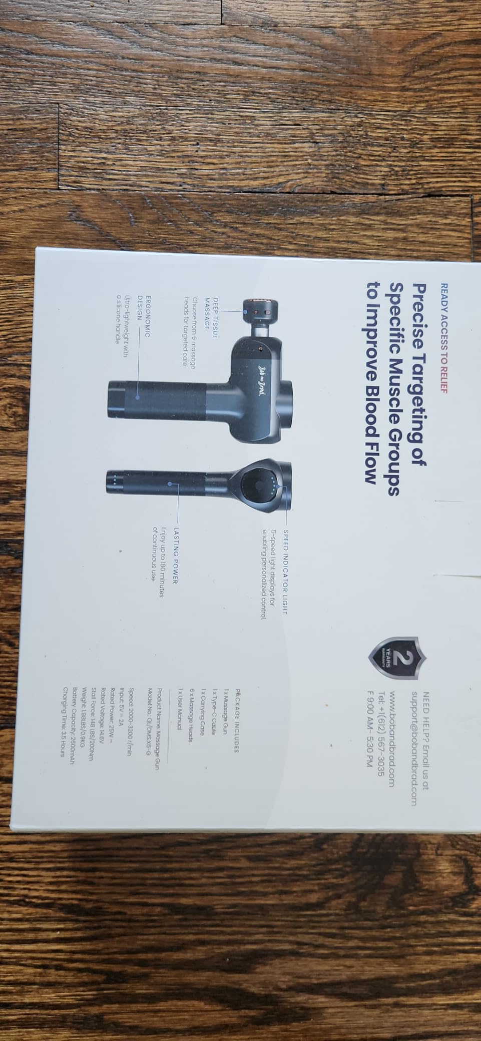BOB AND BRAD X6 Pro Max Massage Gun with Heat and Cold, FSA Eligible HSA customer photo 1