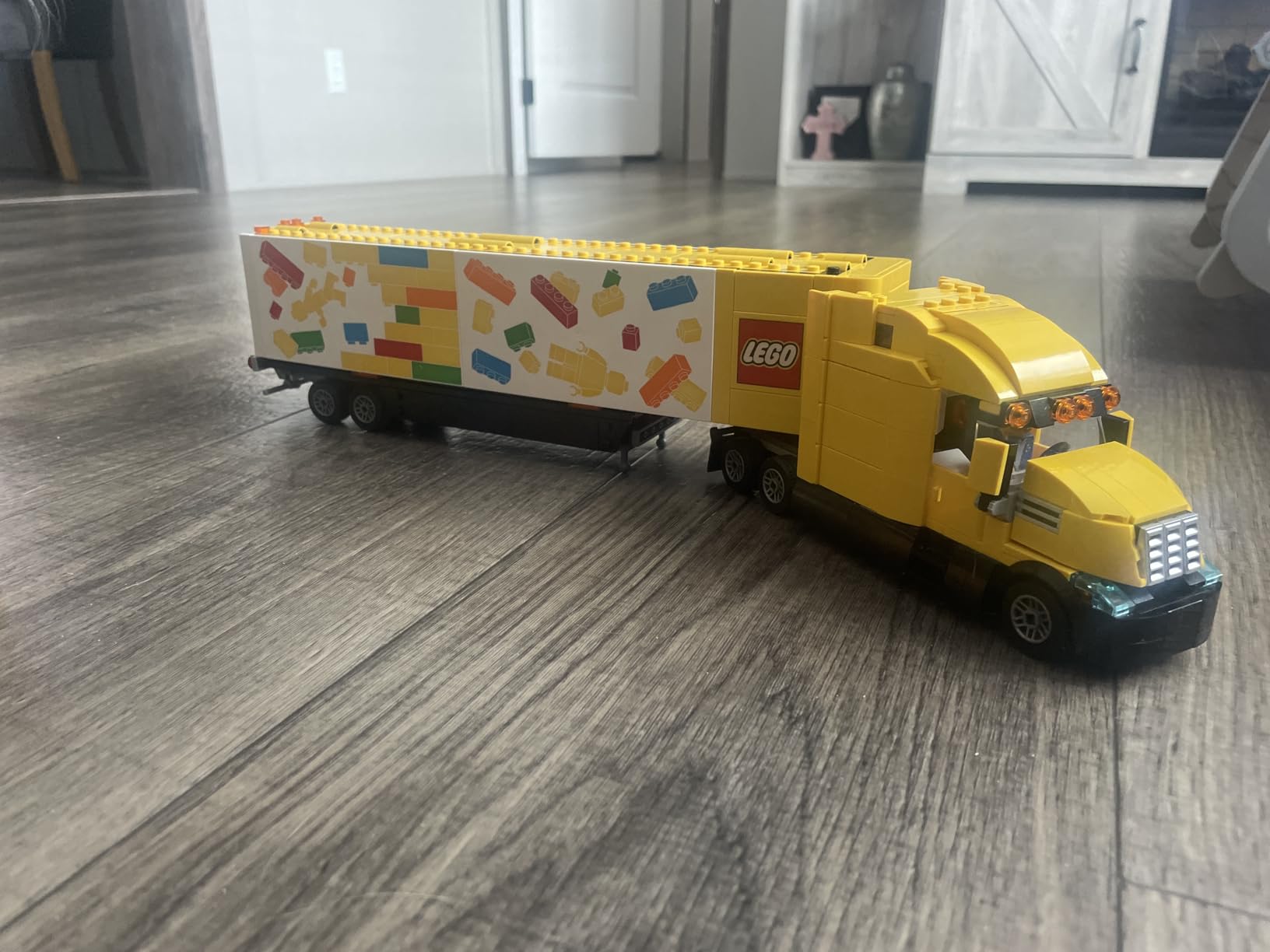 LEGO City Yellow Delivery Truck 60440 - Semi Truck Building Toy customer photo 1
