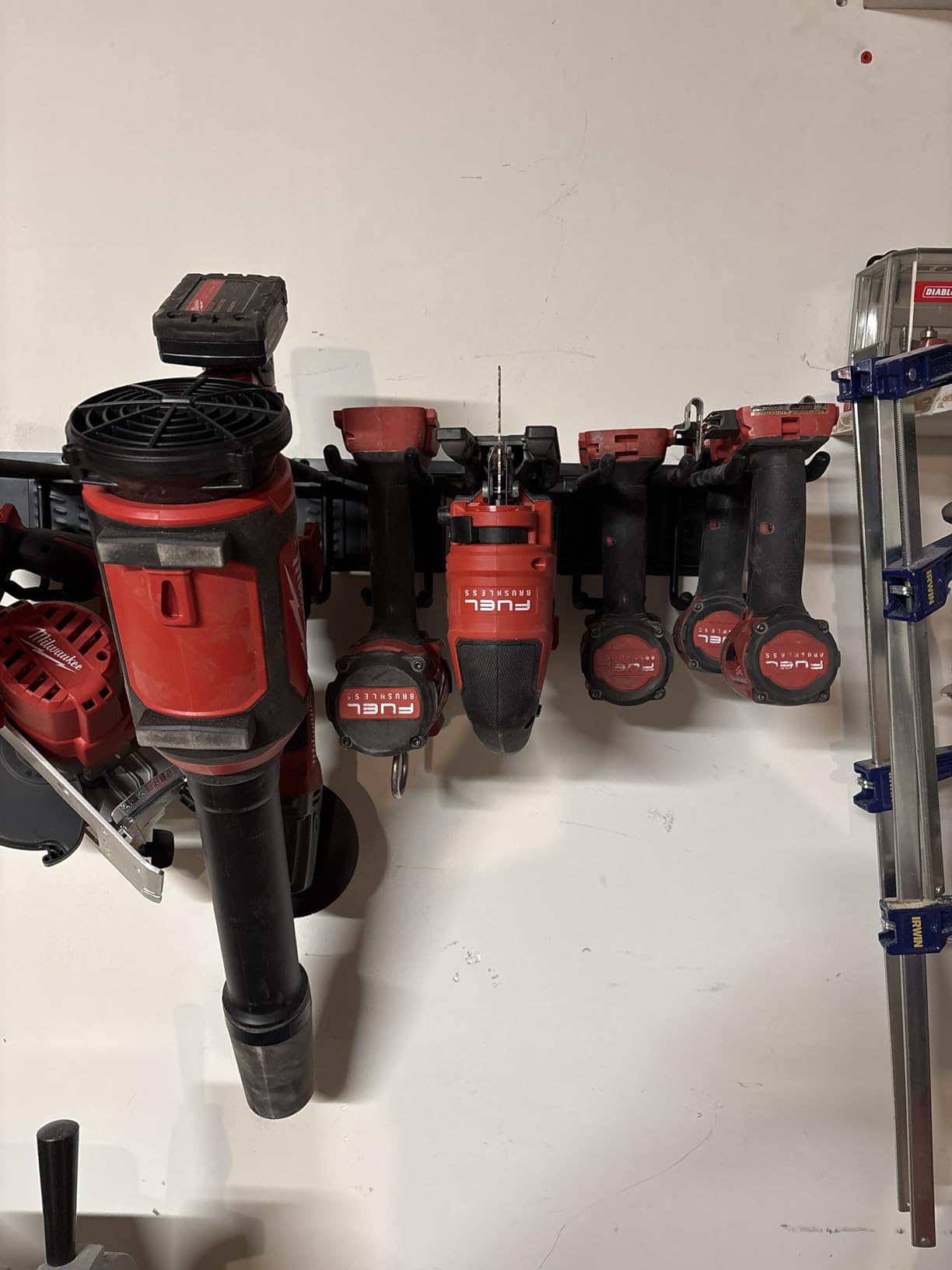 PIYILO 48 in Garage Tool Organizer Wall Mount, Adjustable Tool Storage Rack | Heavy-duty 360 LBS customer photo 1