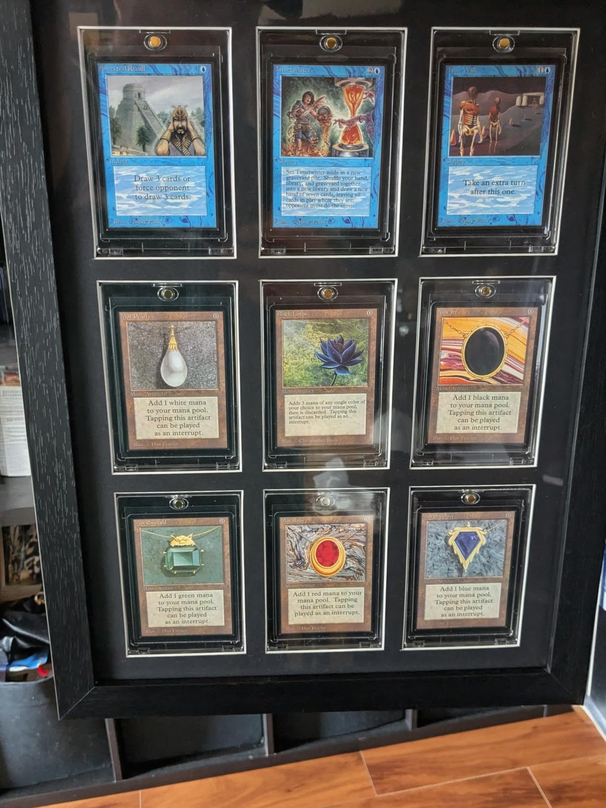 Bivitre Trading Card Display Frame with UV Protection Magnetic Card Holder | Wall Mount Baseball Card Display Case,Display for Basketball Football Hockey Pokemon MTG Yugioh, for 10 Standard Cards customer photo 1