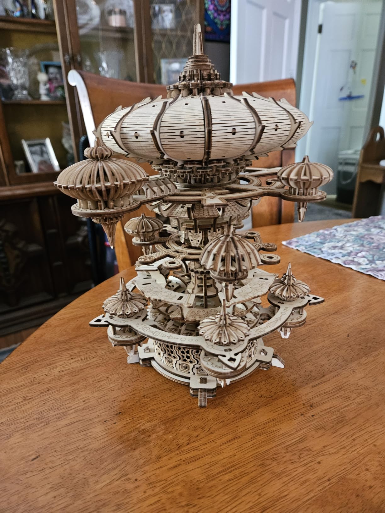 3D Wooden Puzzles for Adults, SkyCity Music Box Model Kit, 600+ Pcs Cityscape Design, Challenging Mechanical DIY Craft, STEM Toy and Unique Gift for All Occasions customer photo 1