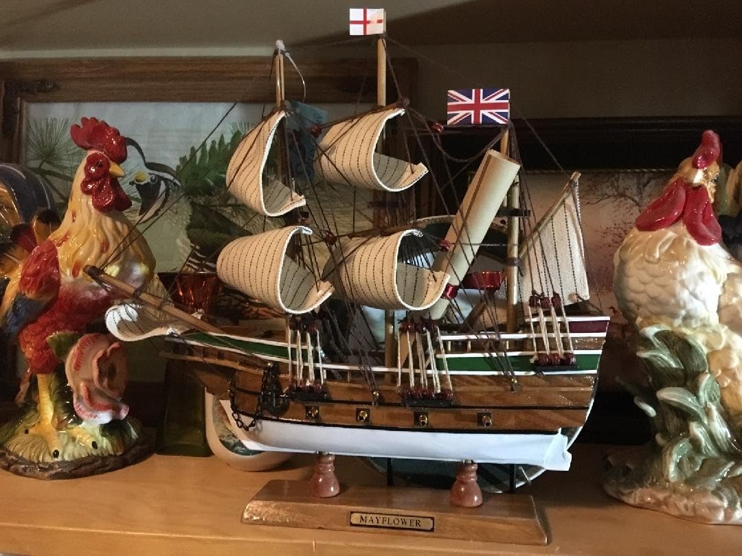 SAILINGSTORY Wooden Model Ship Mayflower 1/60 Scale Replica | Handcraft Authentic Details, Nautical Decor, Sailboat Model customer photo 1