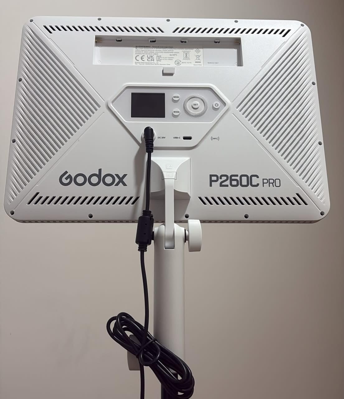 Godox P260C Pro LED Video Panel Light 45W Bi-Color 2800K-6500K with NFC Automatic Pairing and APP Control customer photo 2