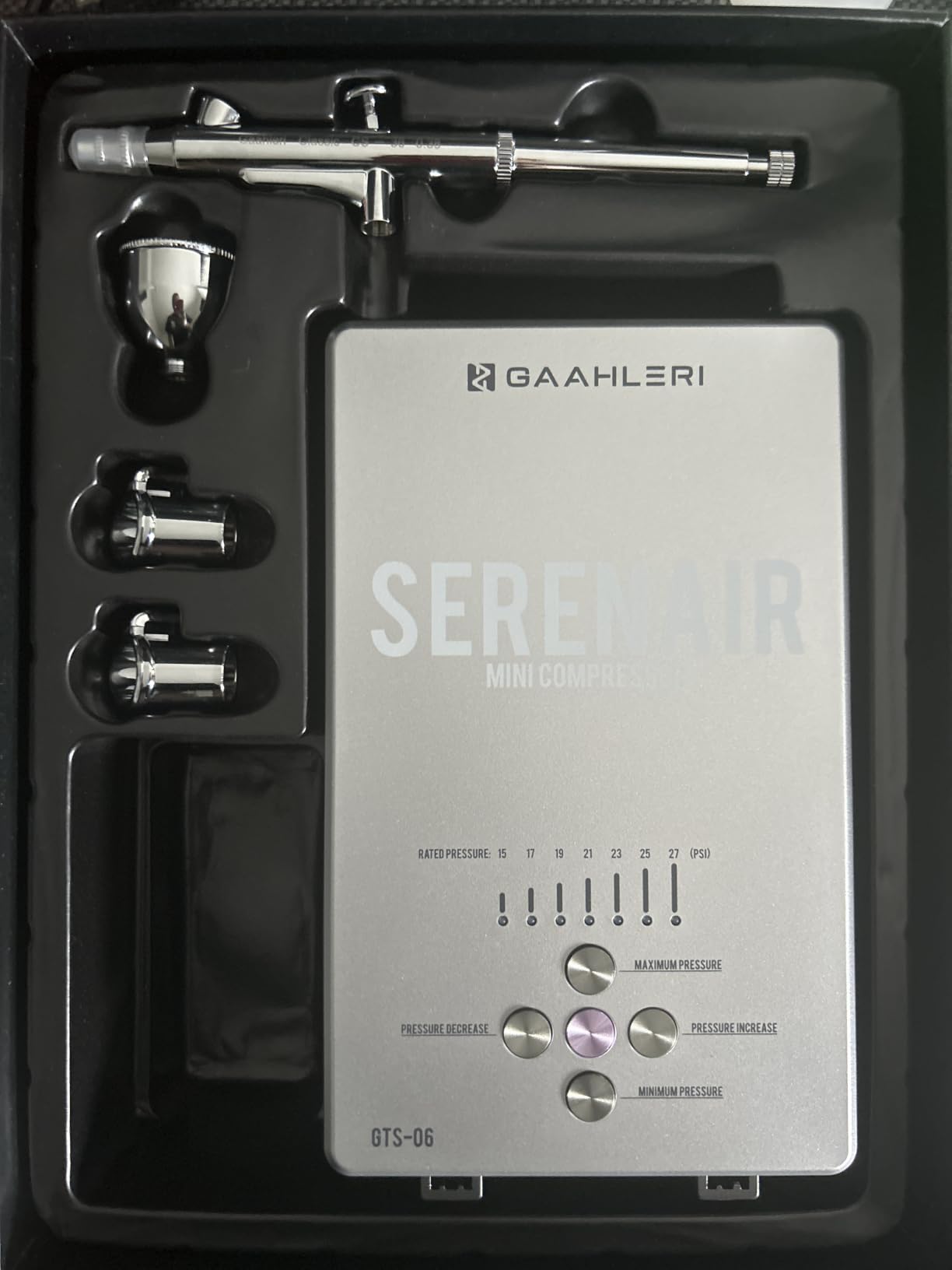 Gaahleri Airbrush Kit, Ambition Series GTS-06, Airbrush & Air Compressor with Air Control customer photo 2