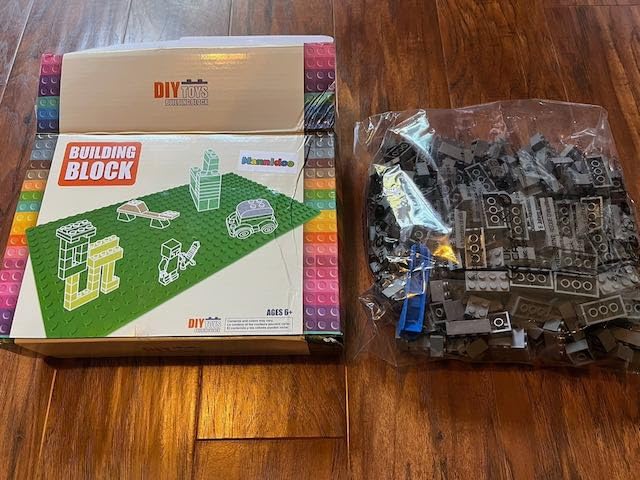 360Pc Classic Brick, Basic Building Bulk Compatible with All Brand, Lightgrey | 2x2&2x4 Blocks/DIY Play Project/Educational/MOC Parts and Pieces customer photo 2