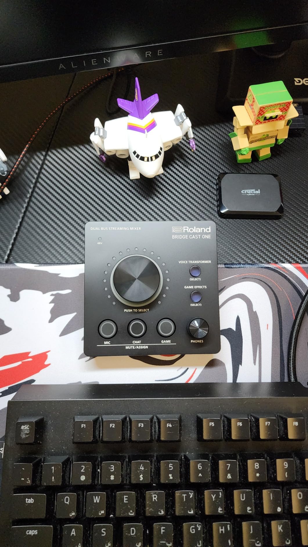 Roland BRIDGE CAST ONE Dual Bus Streaming Mixer | Compact Audio Streaming Mixer | For Online Gamers & Content Creators | 32-Bit Hardware DSP | USB-C Windows and Mac Connectivity | XLR Mic Support customer photo 1