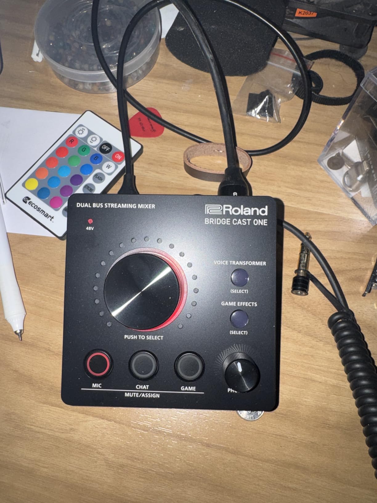 Roland BRIDGE CAST ONE Dual Bus Streaming Mixer | Compact Audio Streaming Mixer | For Online Gamers & Content Creators | 32-Bit Hardware DSP | USB-C Windows and Mac Connectivity | XLR Mic Support customer photo 2