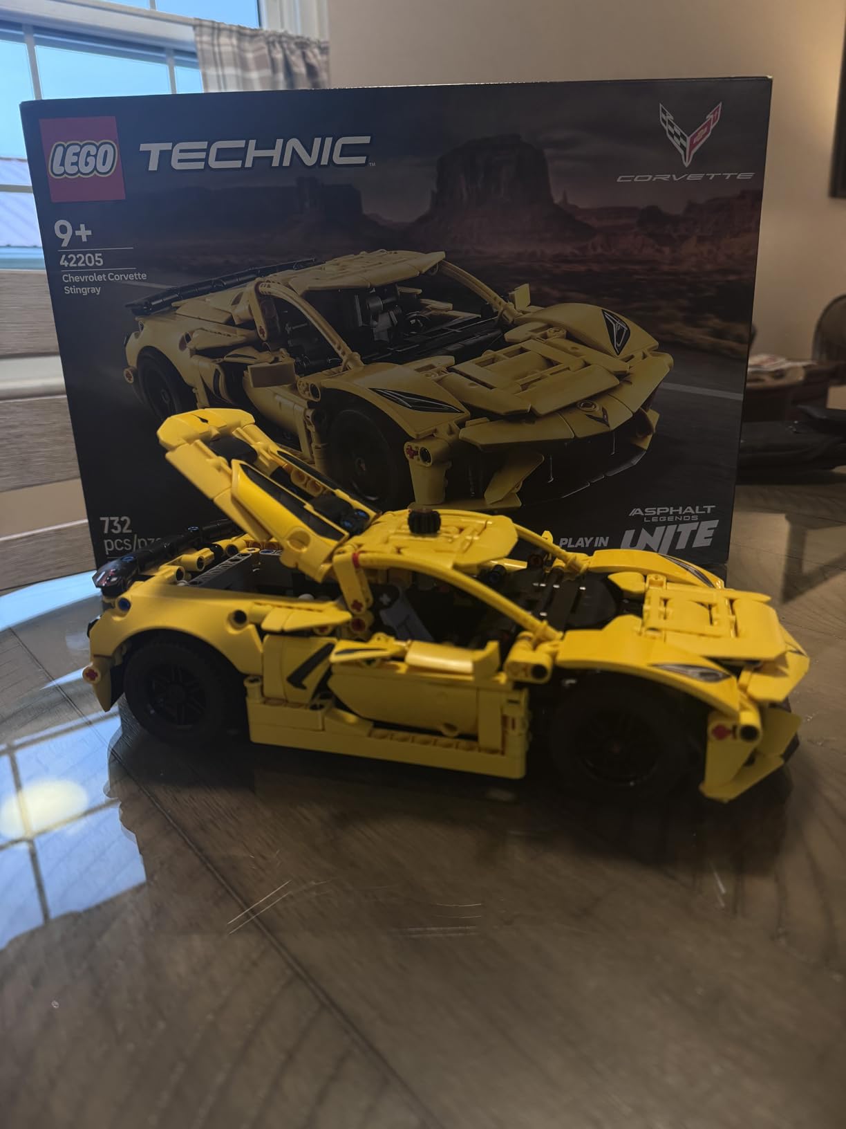 LEGO Technic Chevrolet Corvette Stingray Toy Car - Building Toy Set for Kids, Boys and Girls, Ages 9+ - Model Car Kit for Display - Gift Idea for Birthday - 42205 customer photo 1