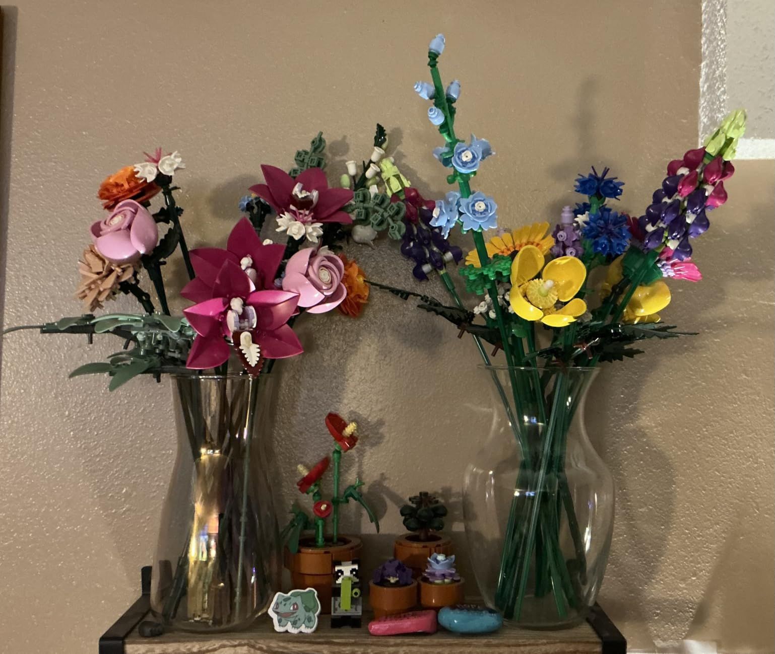 Botanicals Pretty Pink Flower Bouquet Building Set for Adults - Gifts for Birthdays - Artificial Flowers for Decor or Table Display - 10342 customer photo 1