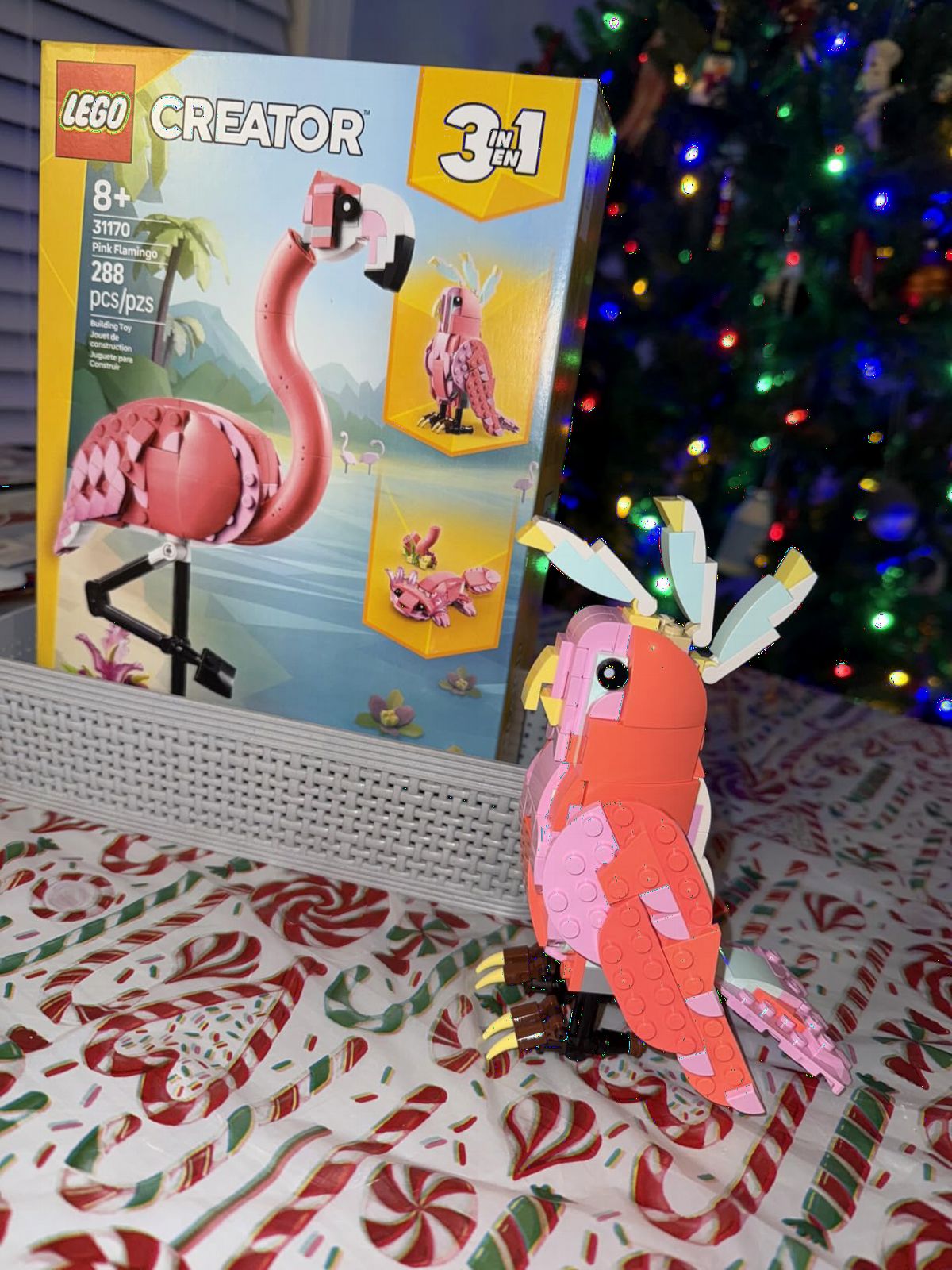 LEGO Creator 3 in 1 Wild Animals: Pink Flamingo Animal Building Toy - Playset with 3 Build Options, Pink Flamingo, Cockatoo, or Axolotl - 31170 customer photo 1