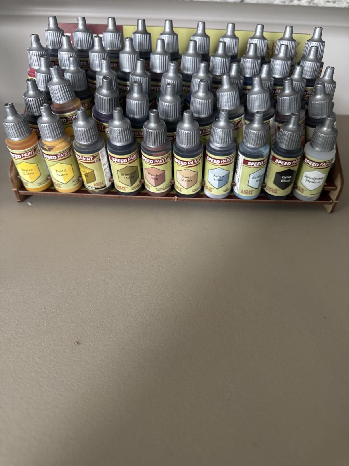 The Army Painter Paint Station - Storage for 50 Bottles | Model Paint Storage for 50 Warpaints Fanatic, Speedpaint & Warpaints Air, Includes Storage for Paint Brushes and 100 Sheets customer photo 1