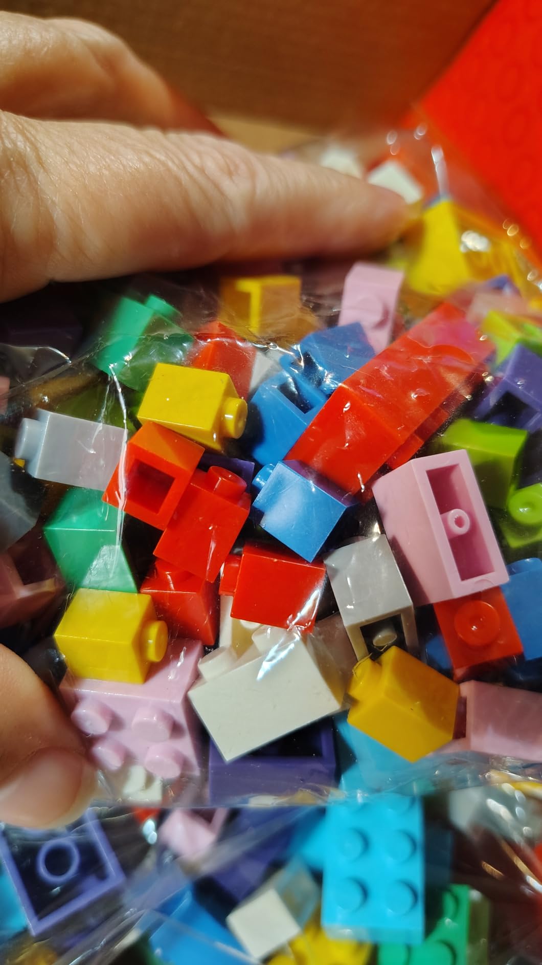 Building Bricks, 1000 Pieces Classic Bulk Building Blocks with 3 Baseplates Building Bricks Set Compatible with All Major Brands Creative Building Toys for Kids Montessori STEAM toys, 12 Colors customer photo 1
