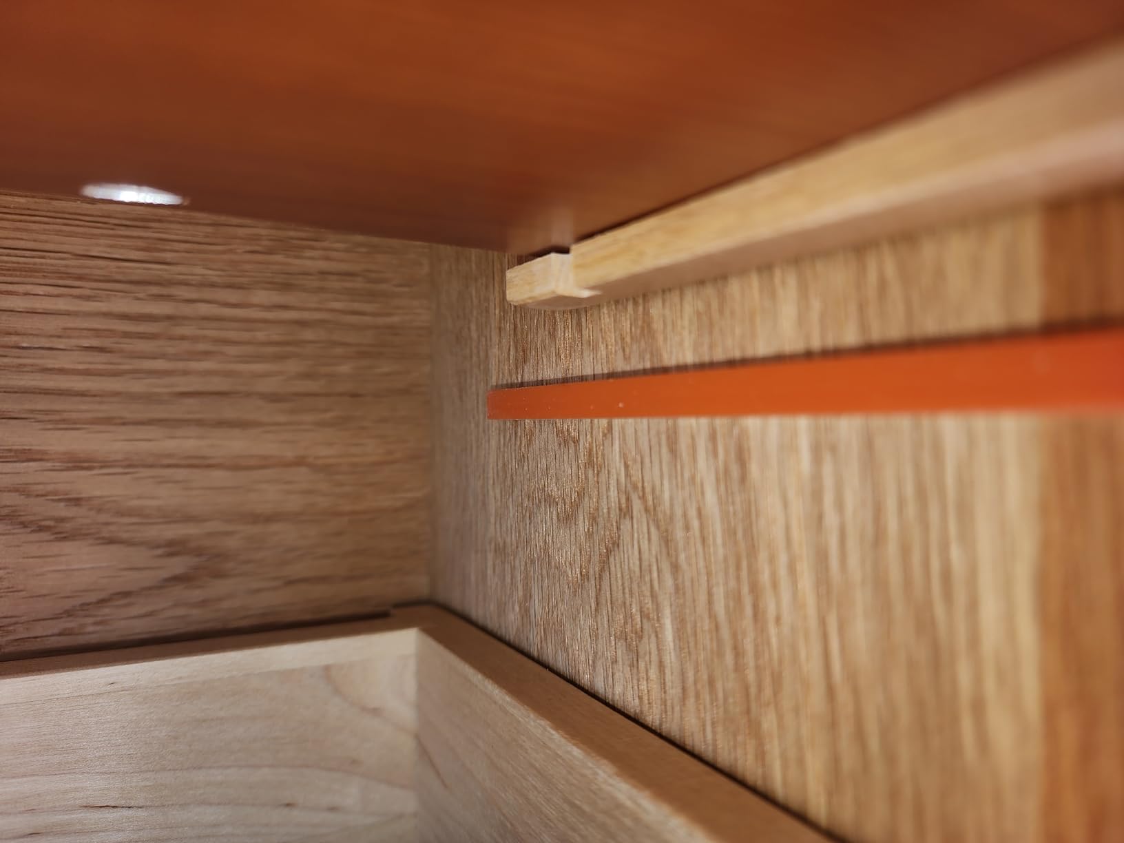 Oak Tool Chest, 8-Drawer Portable Storage with Chrome Hardware | Interlocking joint oak design, ideal for tools/jewelry/crafts/sewing, perfect for DIY enthusiasts and collectors customer photo 2
