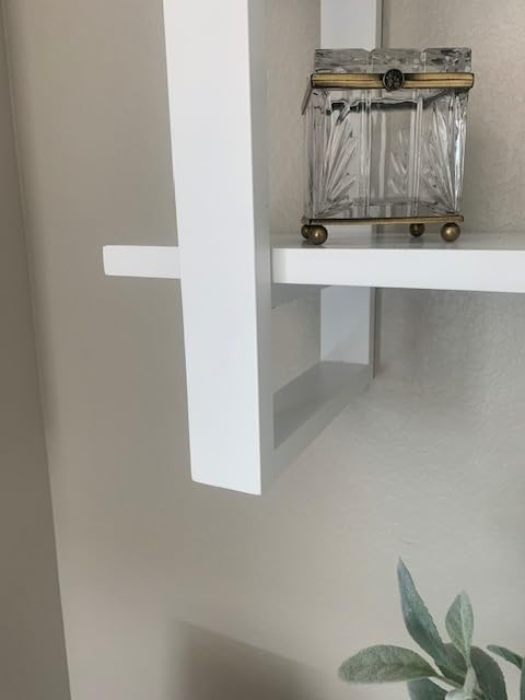 Nathan James Floating Wall Book Shelves, 3-Tier Display Shelf, Decorative Modular Shelf in Solid Wood for Bedroom, Nursery, Bathroom or Kitchen, Set of 6 customer photo 2