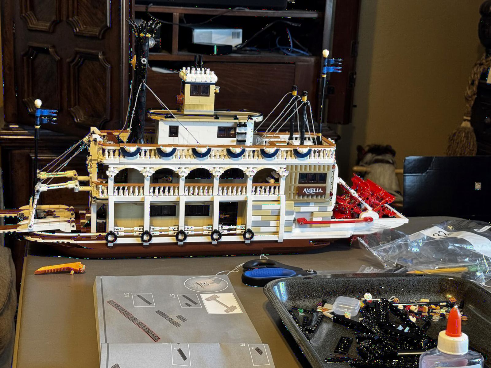 LEGO Ideas River Steamboat Building Set - Room Decor for Men and Women - Boat Model Building Kit for Adults, Ages 18+ - Arts & Crafts Display for Bedroom or Office - Gift Idea for Birthdays - 21356 customer photo 1